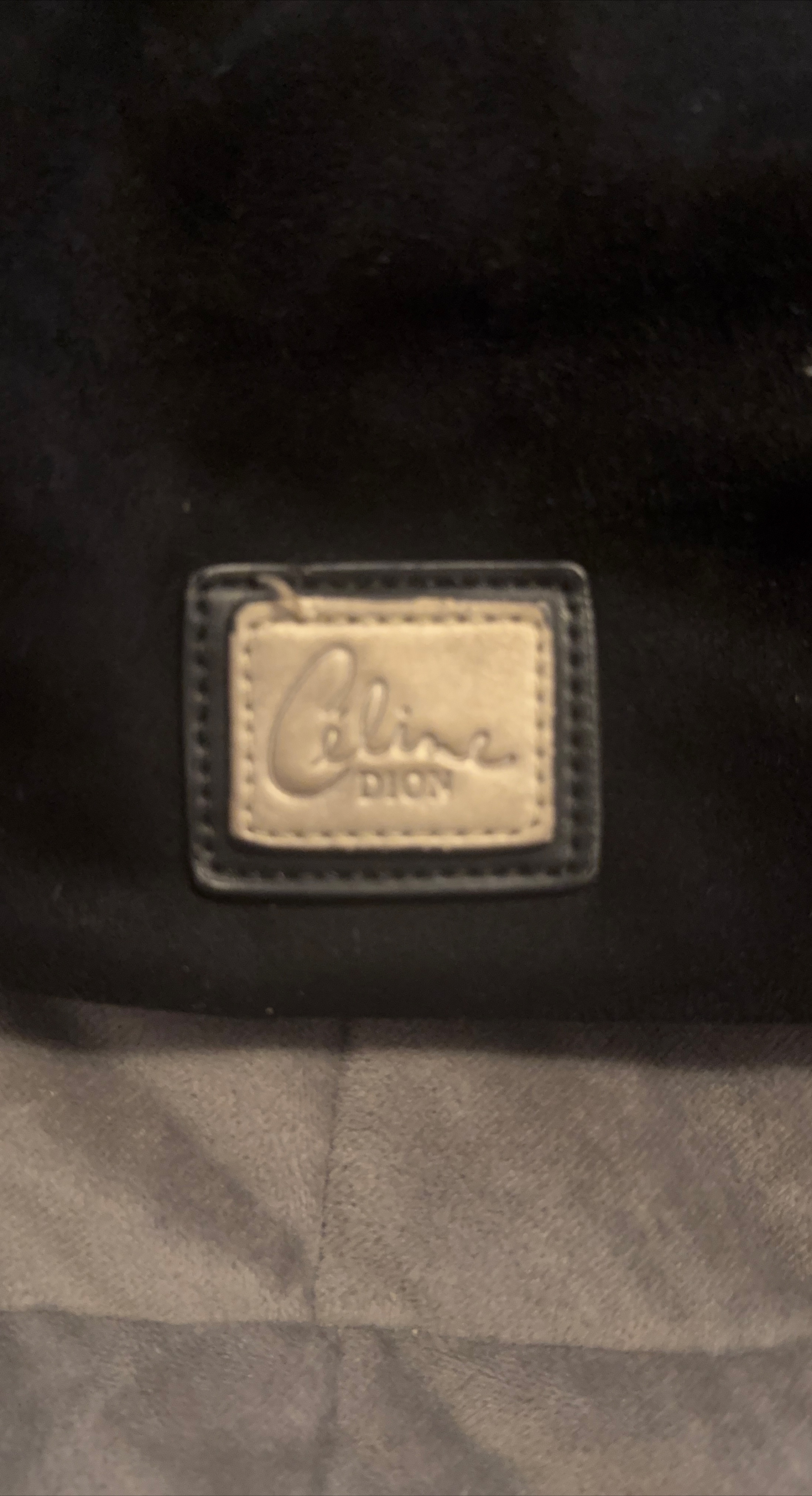 Celine Dion Black & Gold Shoulder Bag thumbnail