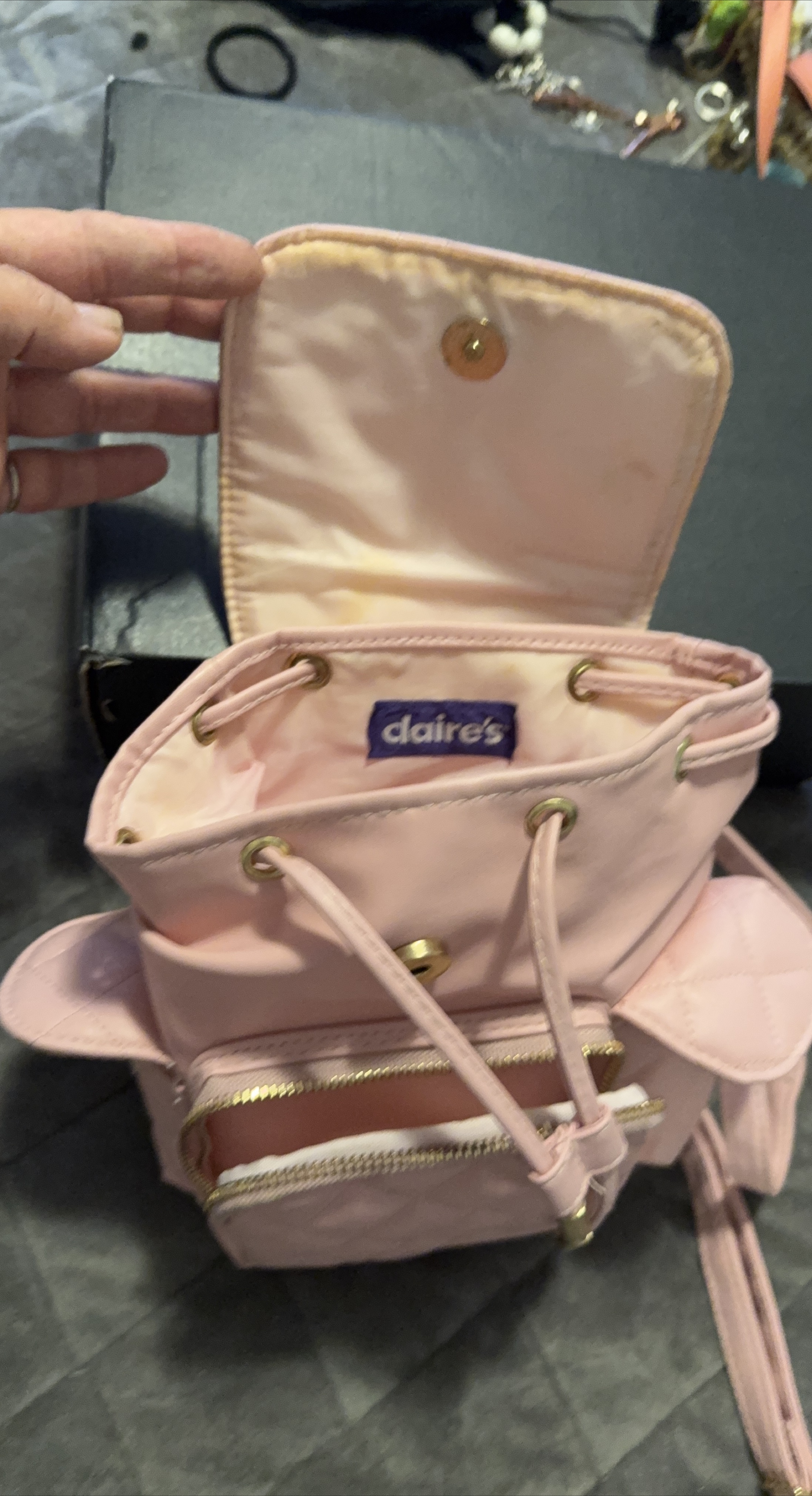 Claire's Pink Mini Backpack thumbnail