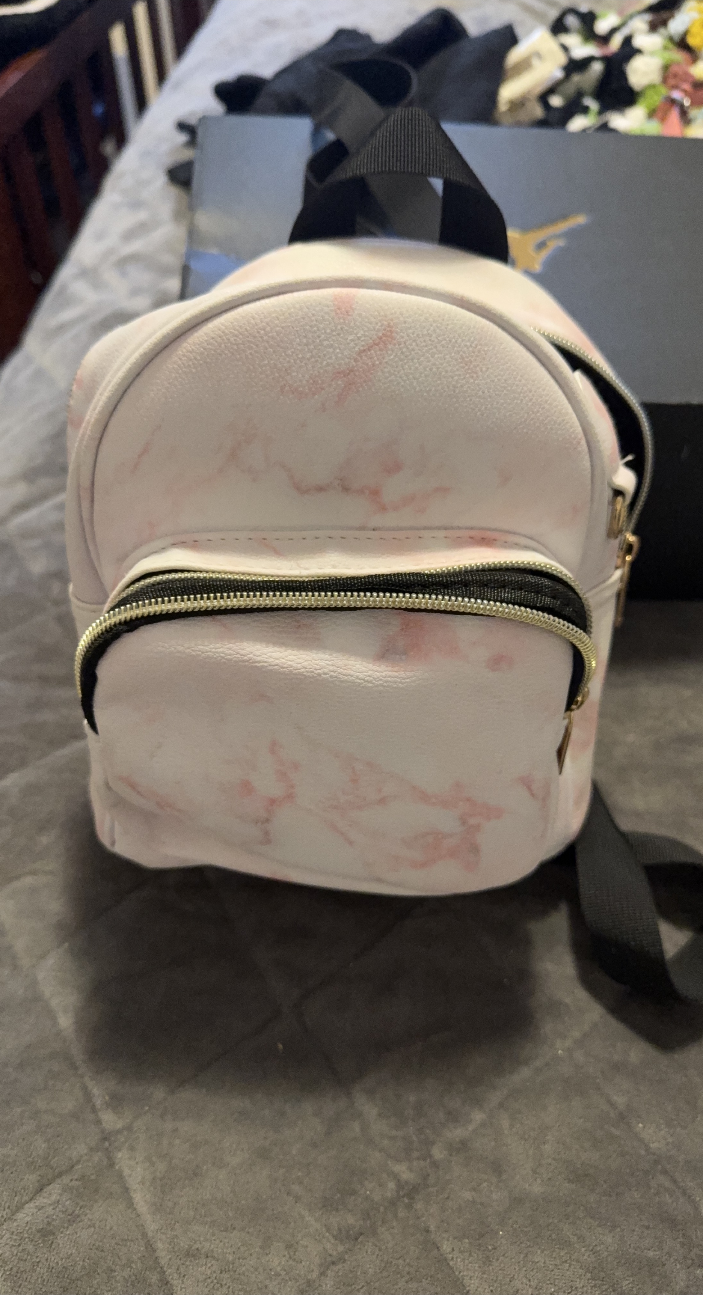 Betsey Johnson Mini Backpack - Pink Marble thumbnail