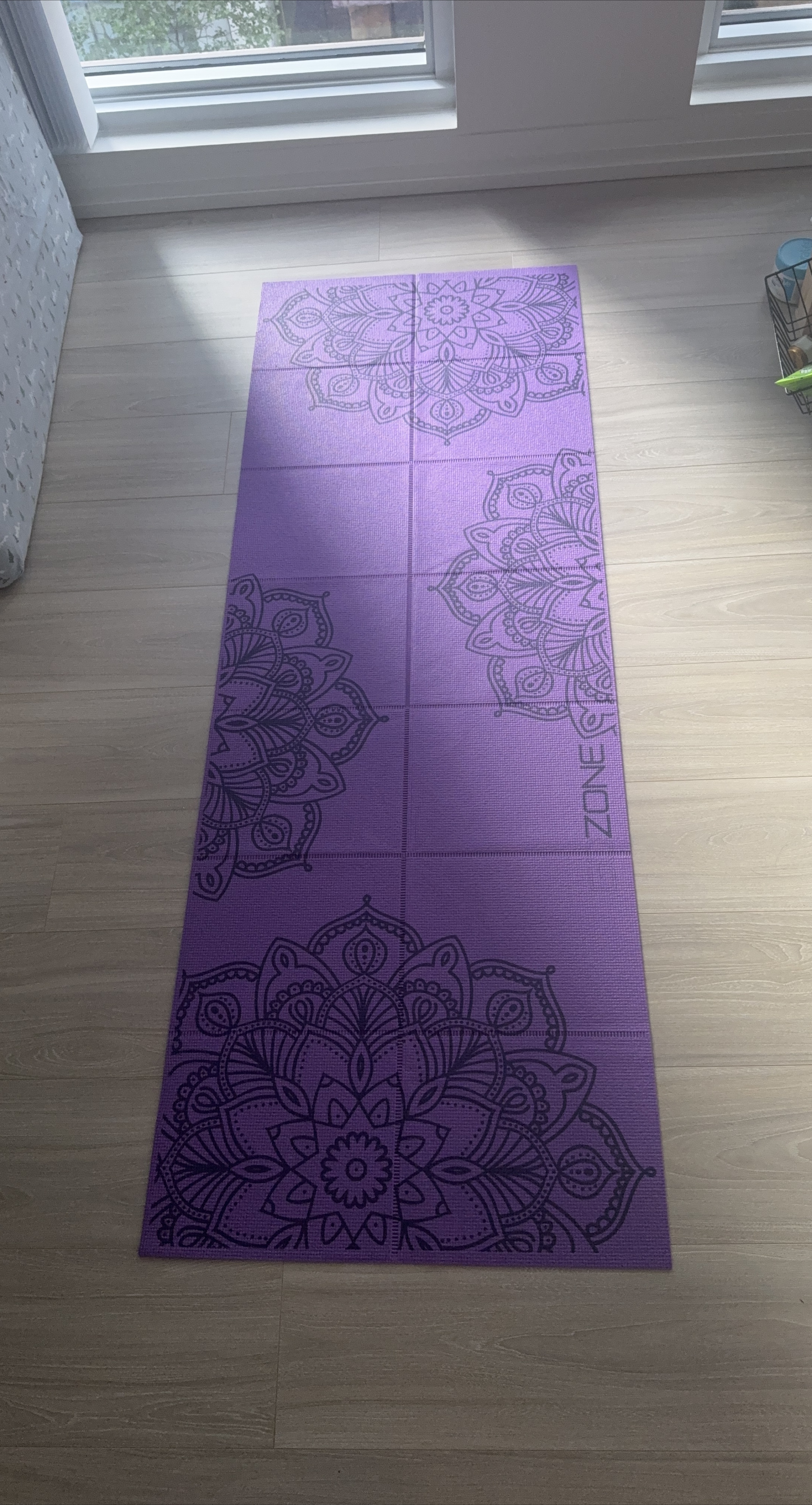 ZONE Athletic Purple Yoga Mat thumbnail