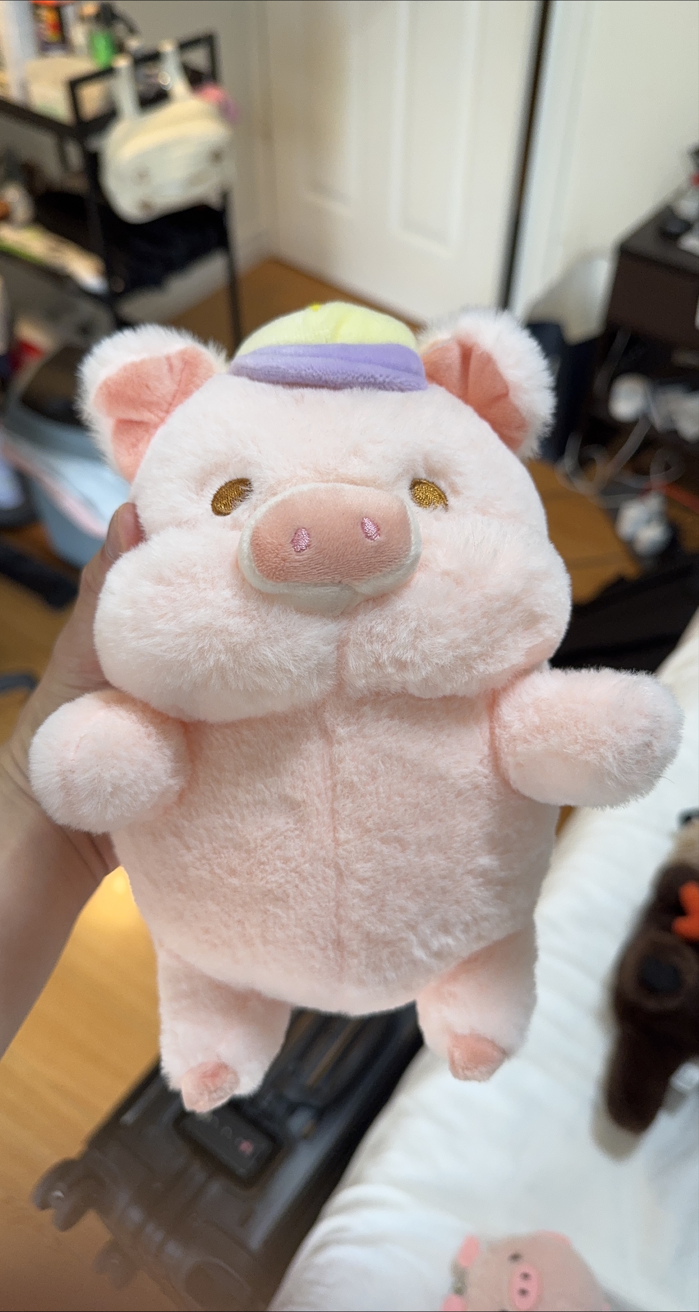 Pink Pig Plush Toy with Hat thumbnail