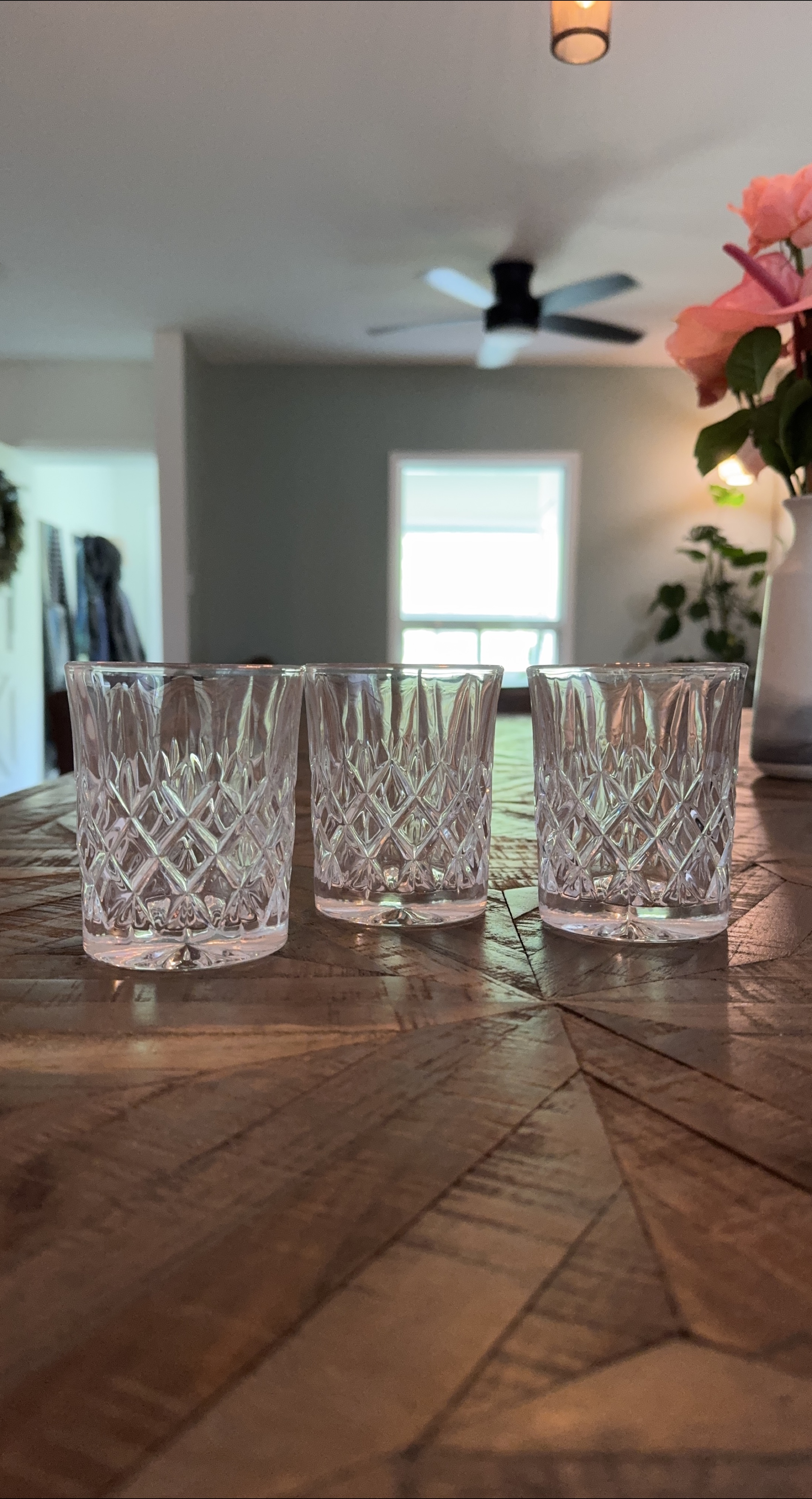 Set of 3 Crystal Cut Glasses thumbnail