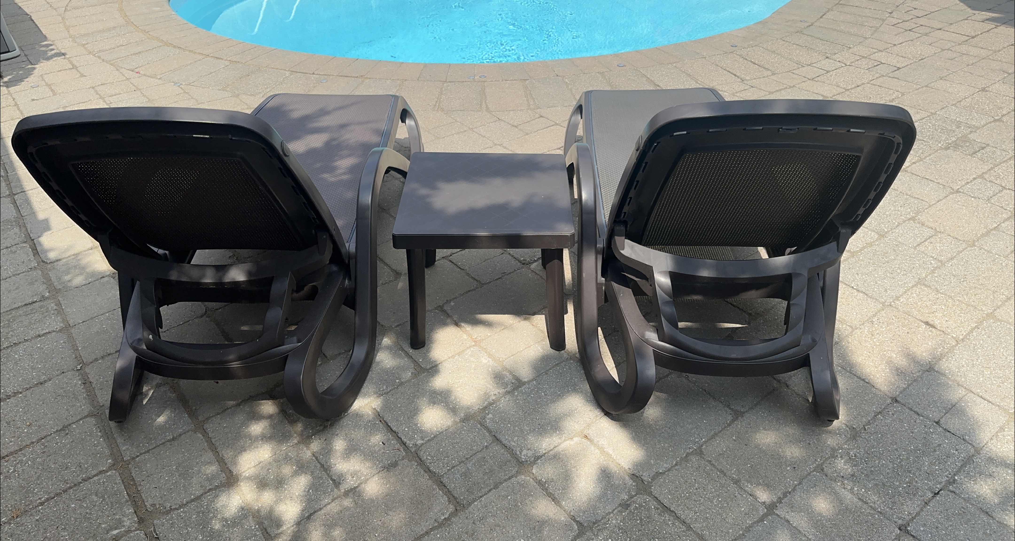 Outdoor Lounge Chairs & Table Set thumbnail