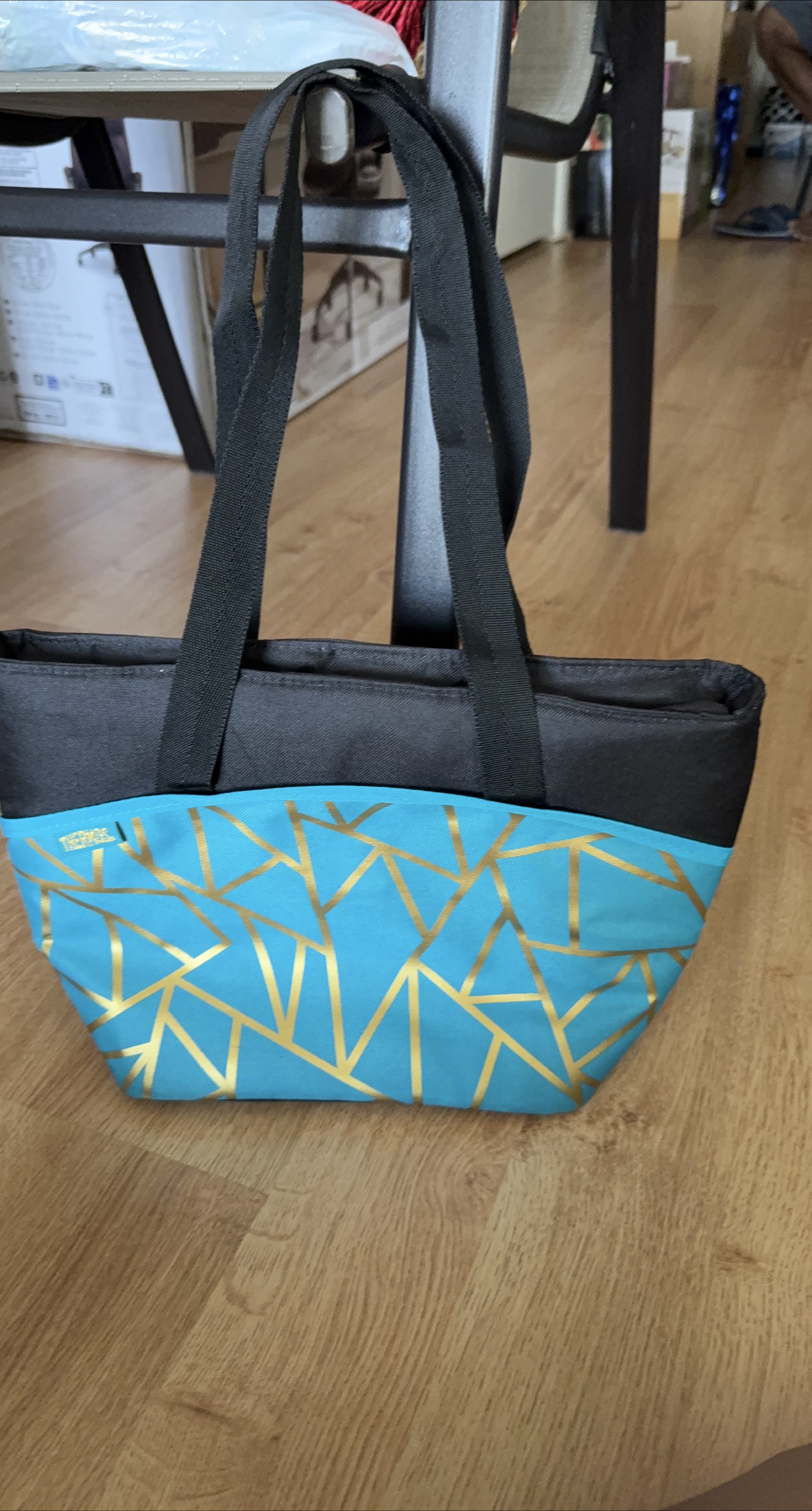 Thermos Lunch Bag - Blue & Gold thumbnail