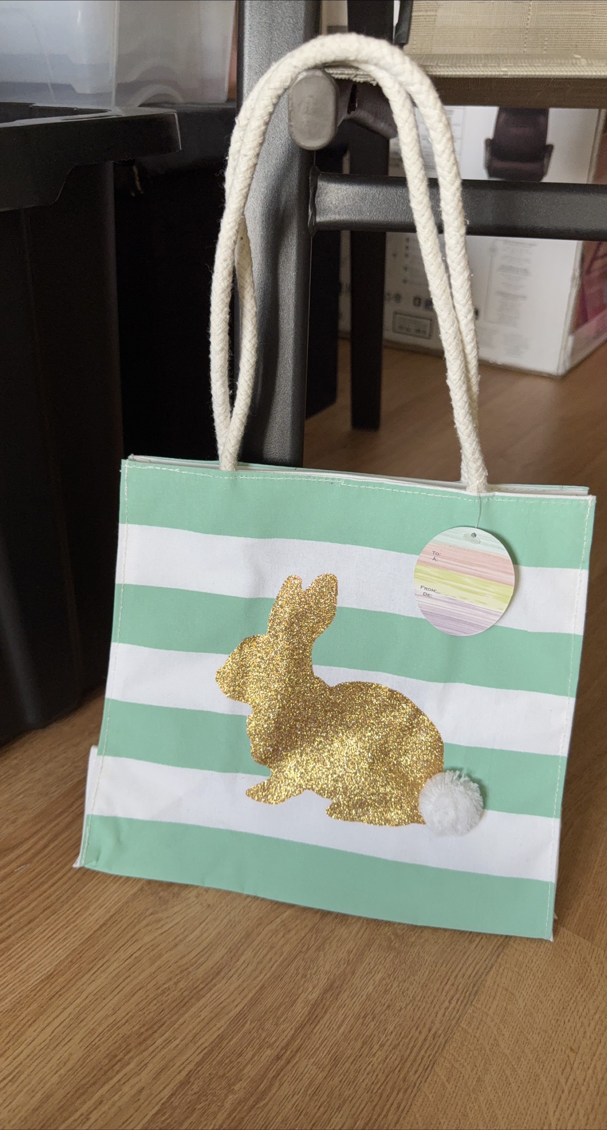 Striped Easter Bunny Gift Bag thumbnail