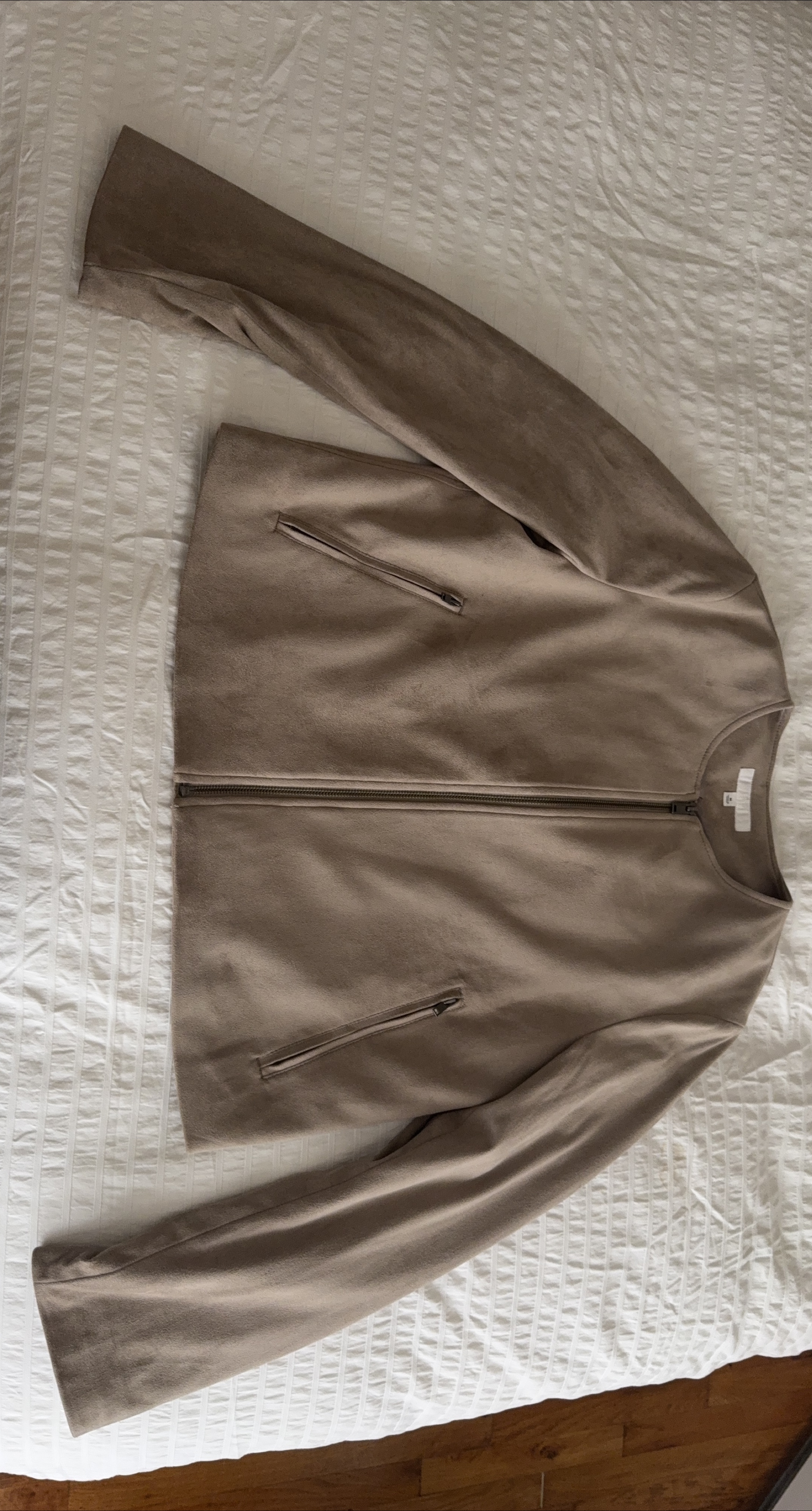 Loft Faux Suede Jacket - Size Small thumbnail