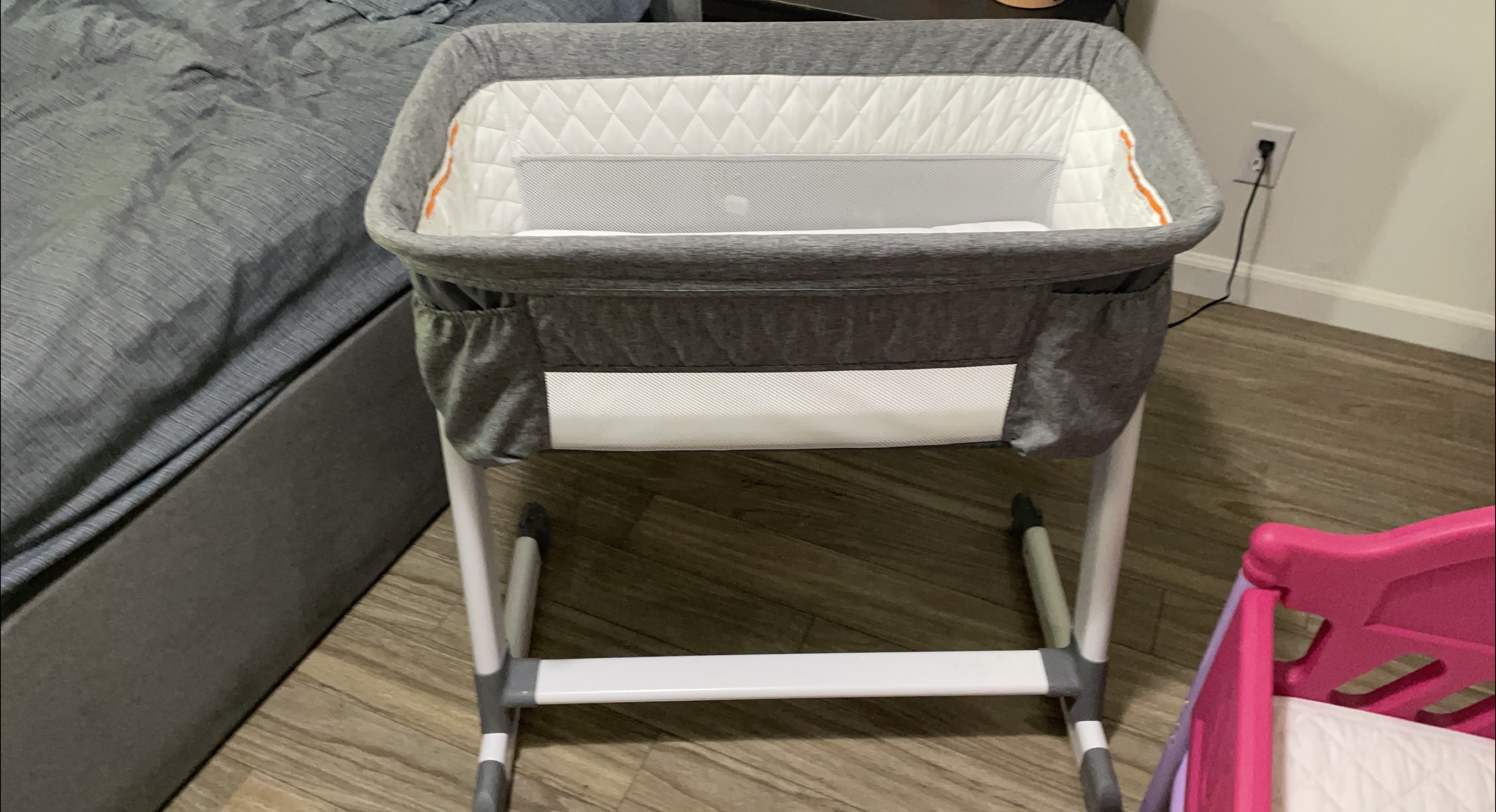 Grey Baby Bassinet thumbnail
