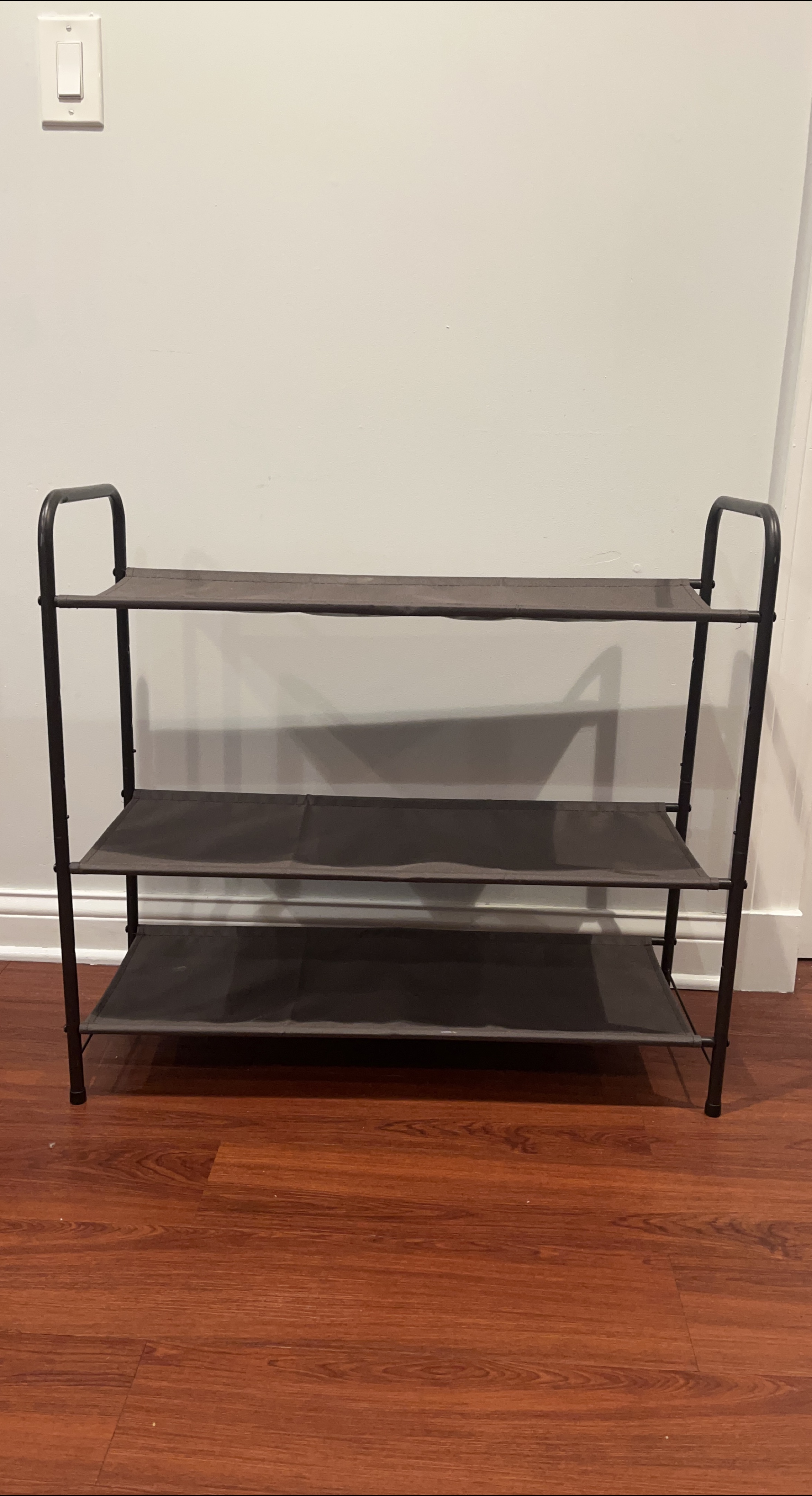 3-Tier Shoe Rack - Black thumbnail