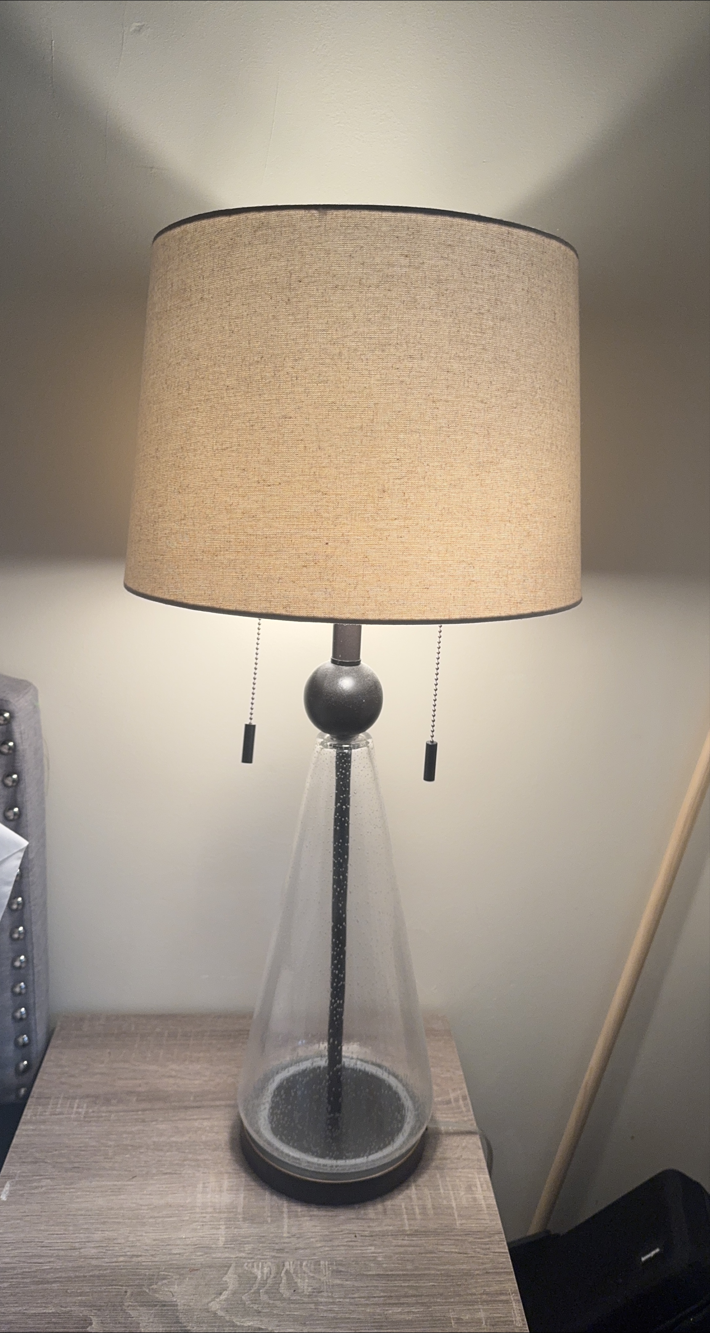 Table Lamp with Beige Shade thumbnail