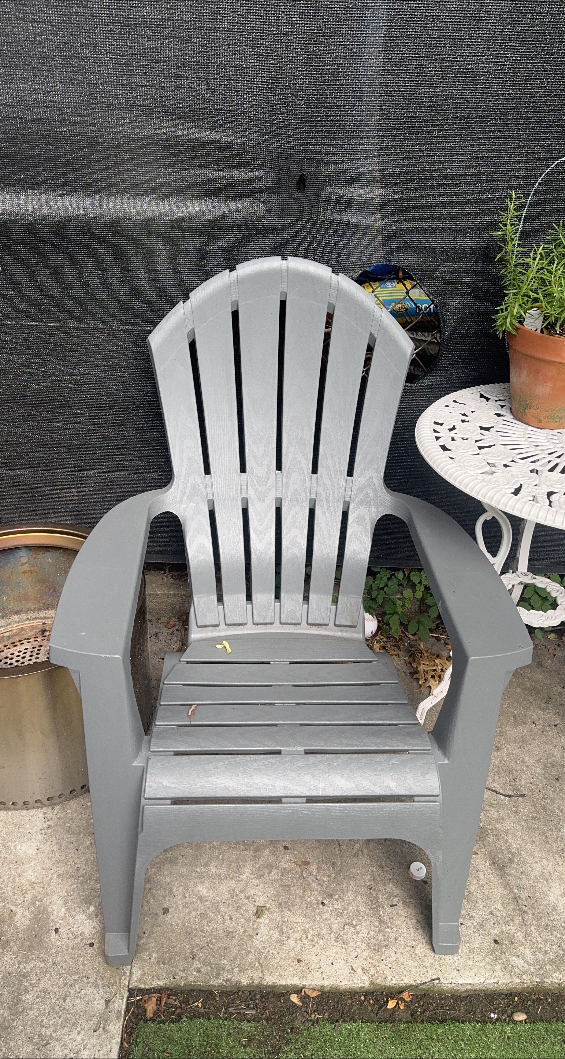 Gray Adirondack Chair thumbnail