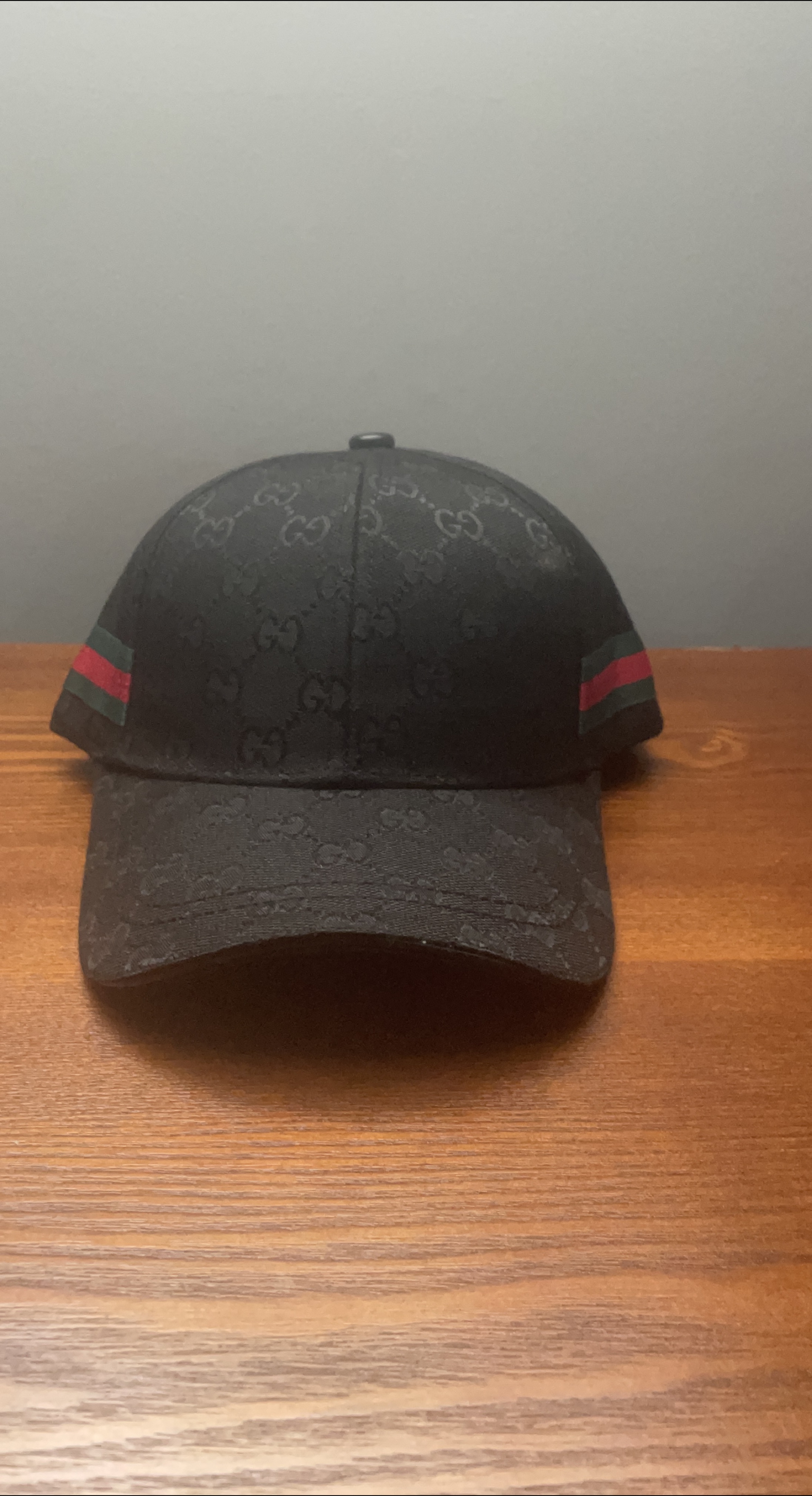 Gucci Black GG Pattern Baseball Cap thumbnail