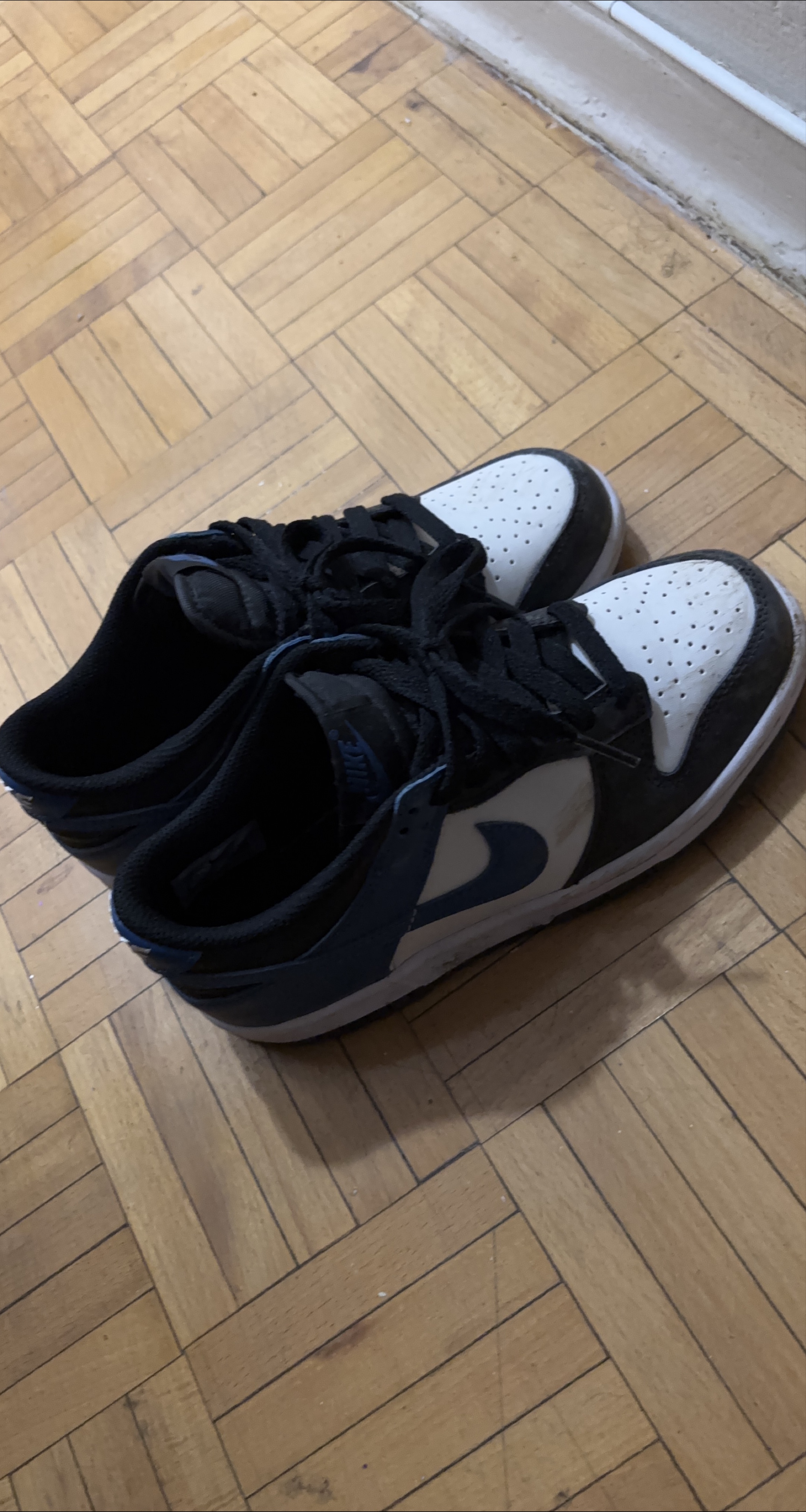 Nike Dunk Low Black/Hyper Royal White Shoes thumbnail