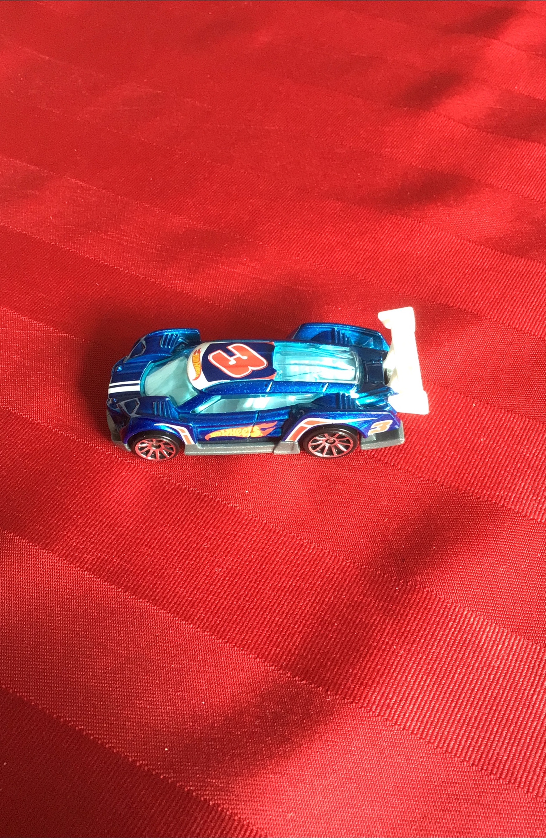 Hot wheels super Blitzen metal flake blue diecast car thumbnail