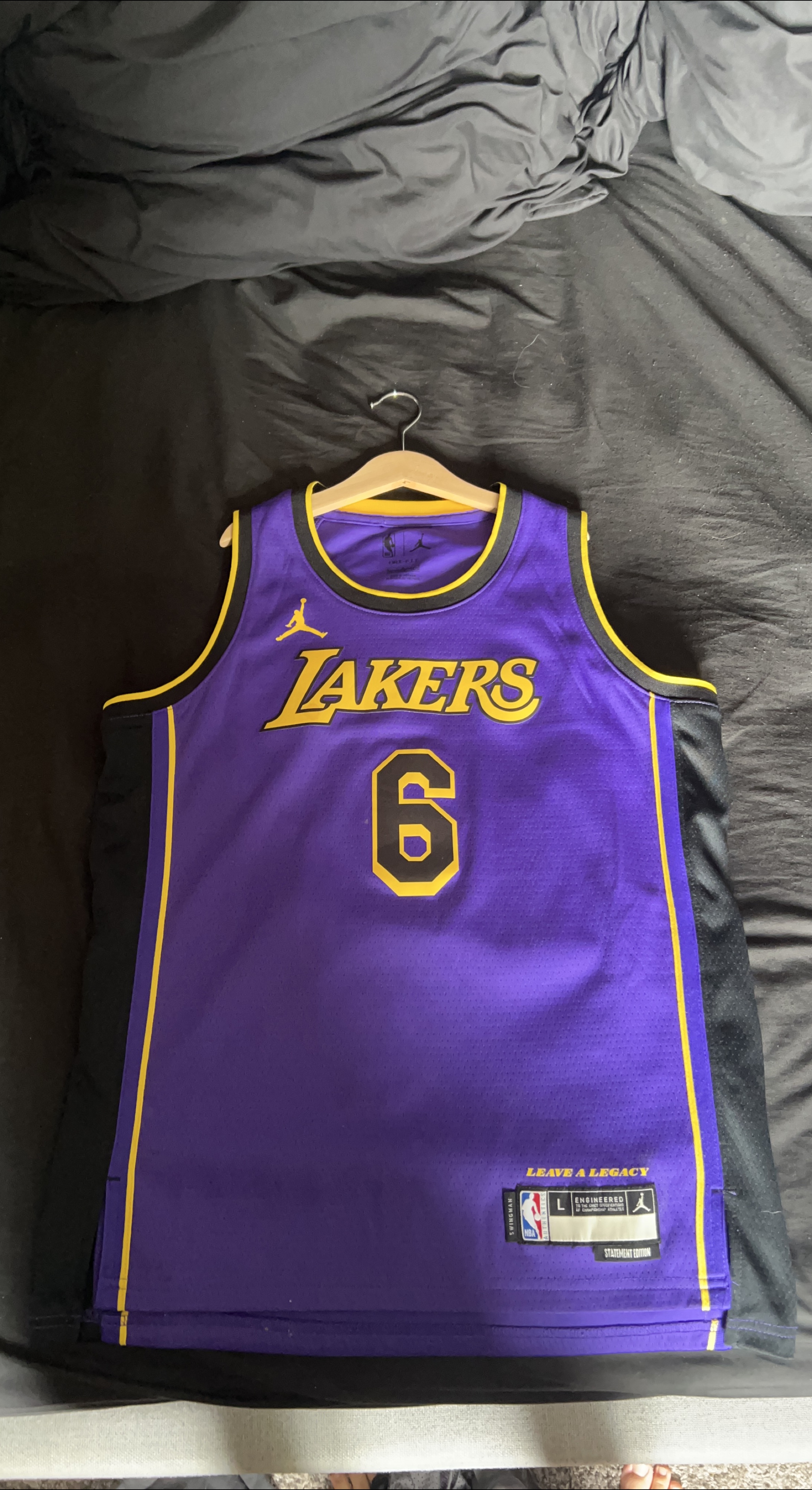 Nike LeBron James Lakers Jersey, Youth size large thumbnail