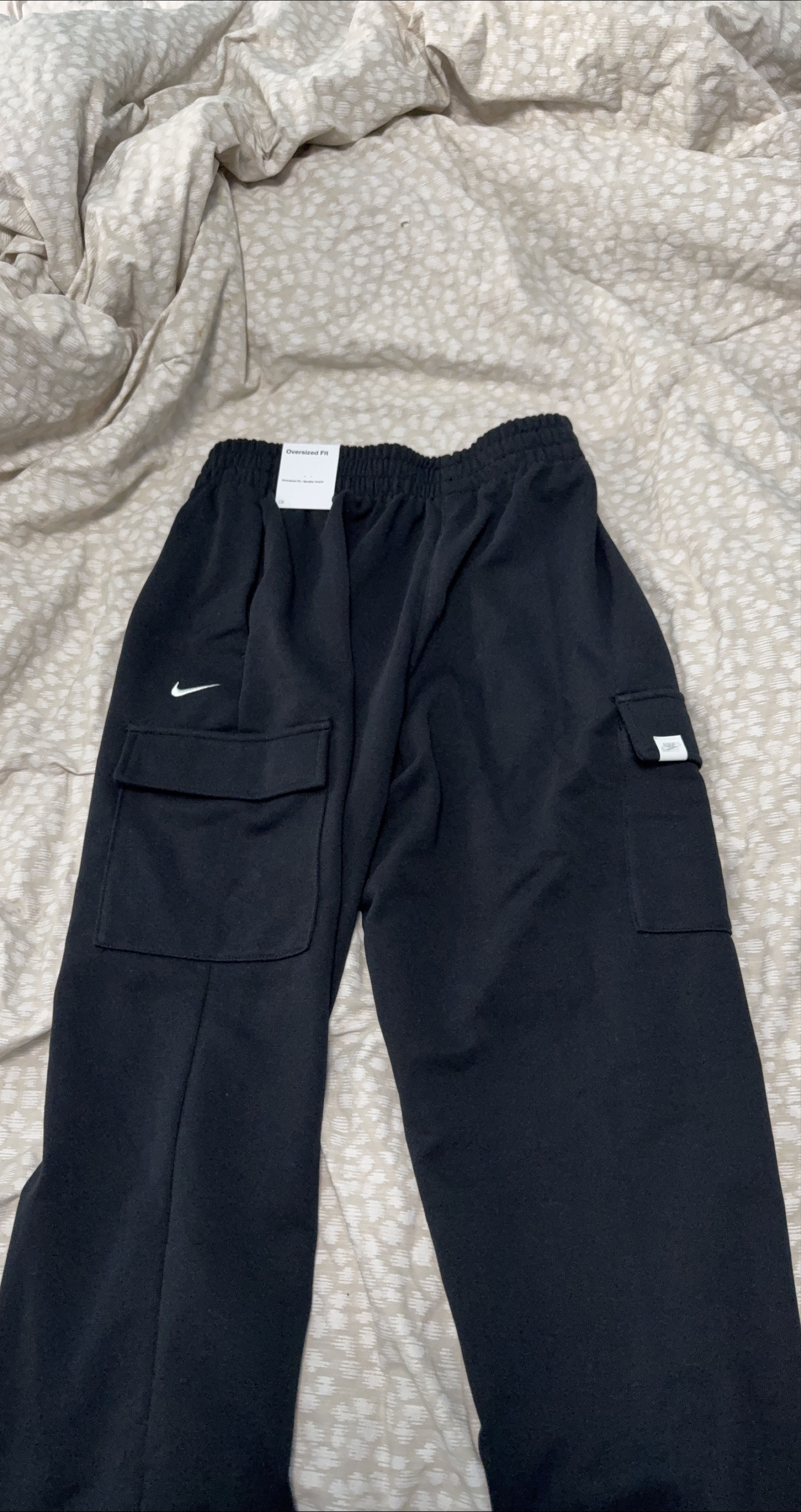 Nike Black Oversized Fit Cargo Pants thumbnail