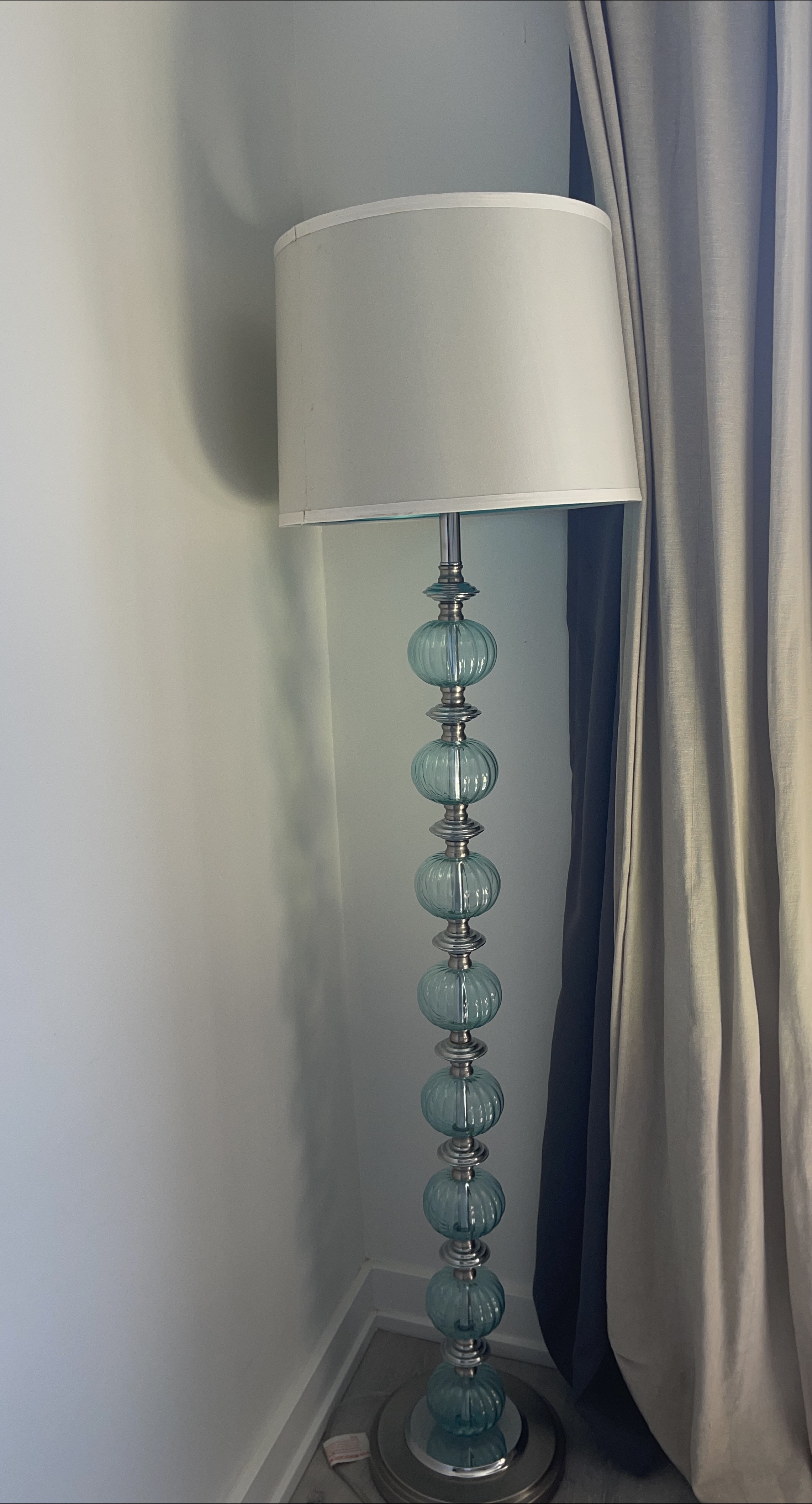 Blue Glass Ball Floor Lamp thumbnail