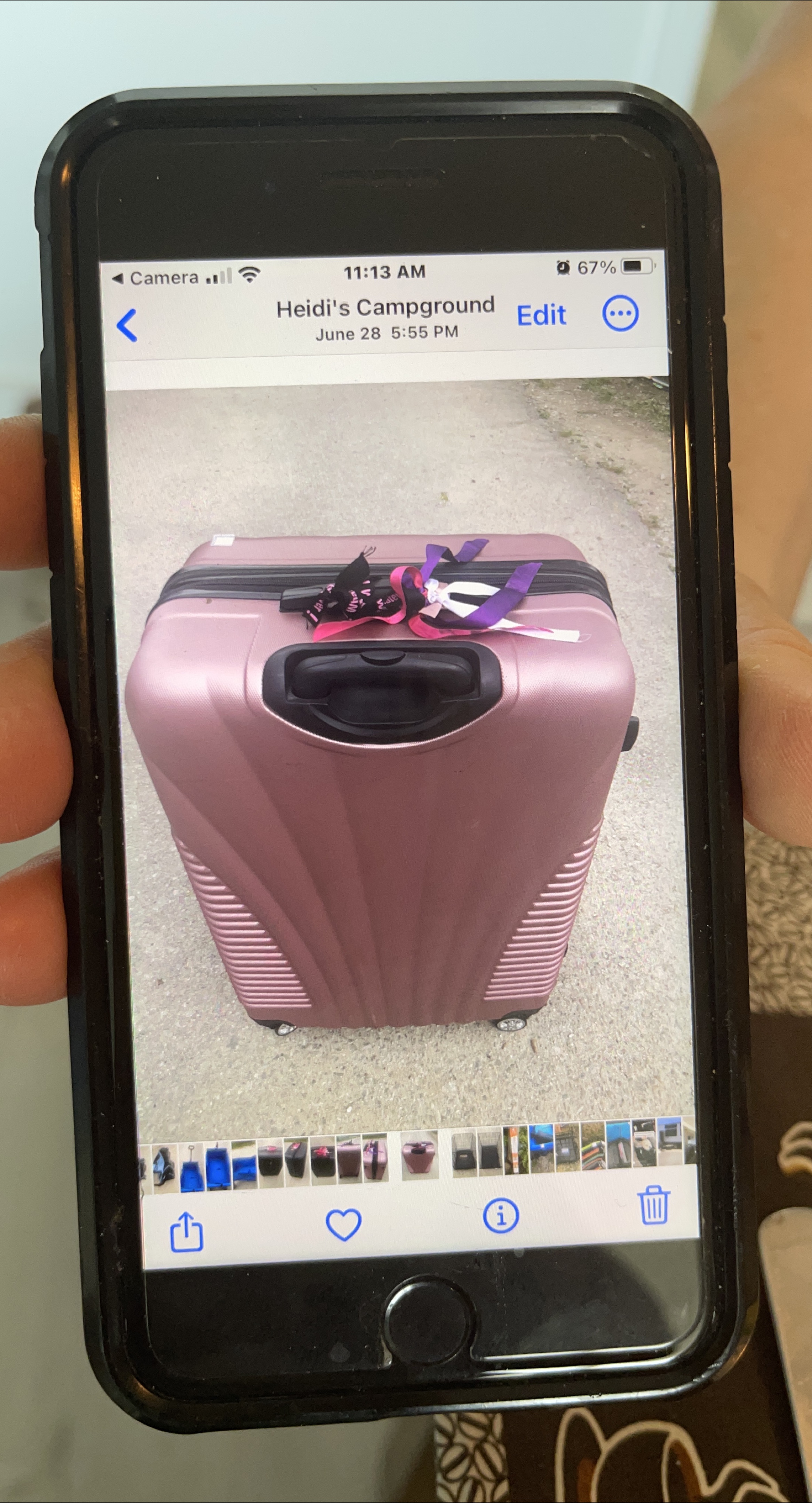 Big Pink Hardside Carry-On Luggage thumbnail