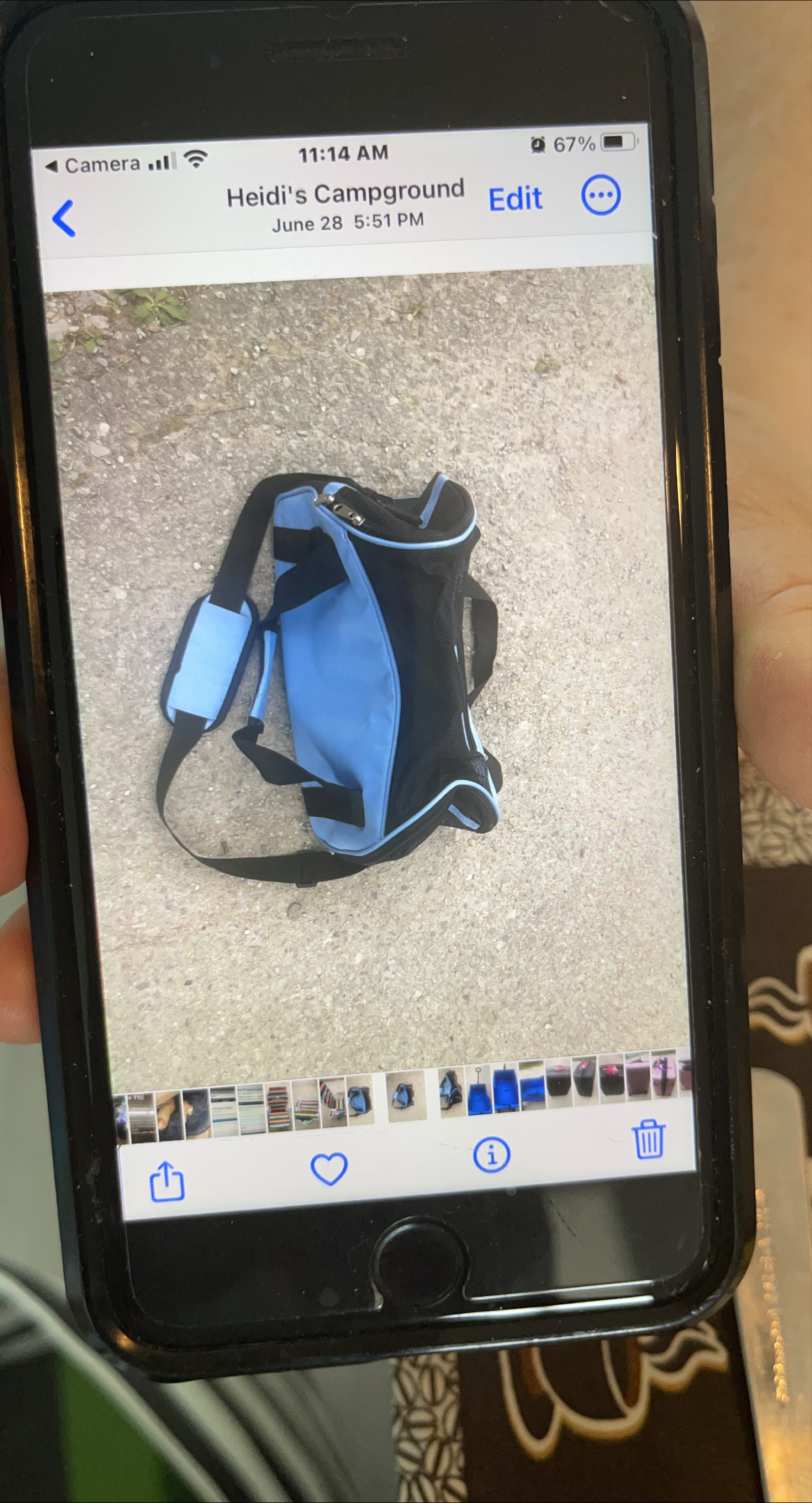 Blue & Black Duffel Bag thumbnail