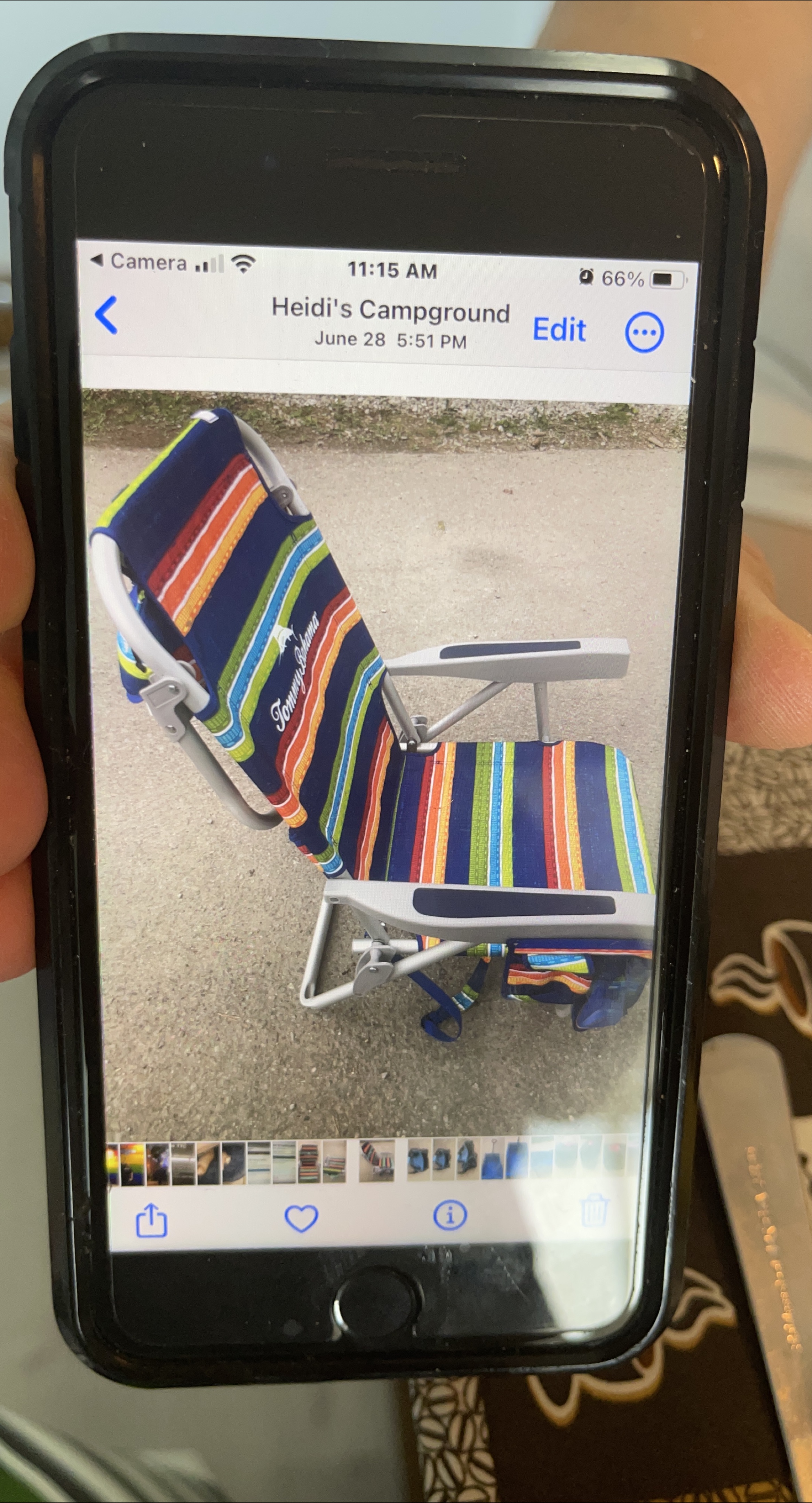 Tommy Bahama Striped Beach Chair thumbnail