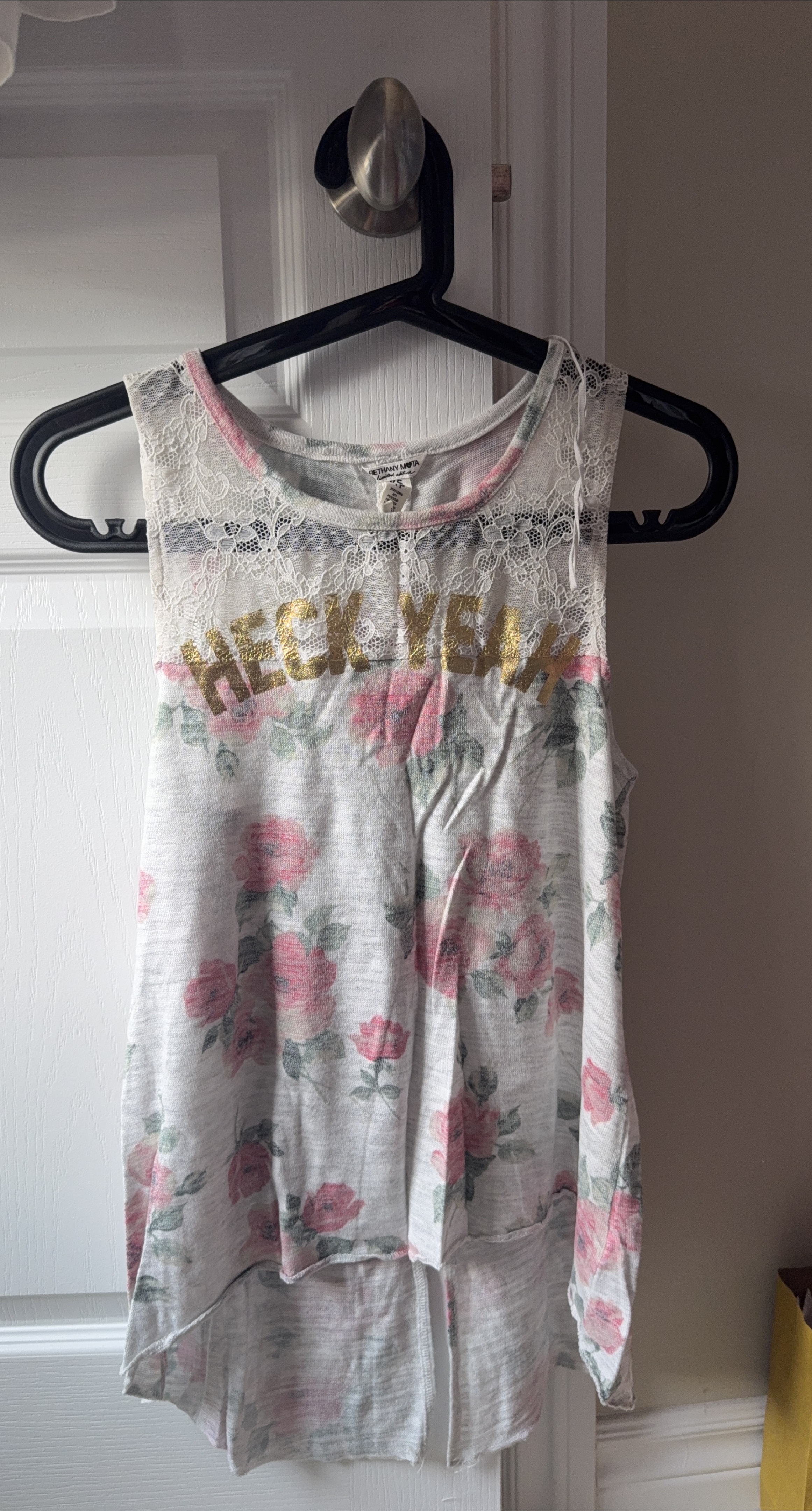 Bethany Mota XS Floral Tank Top thumbnail