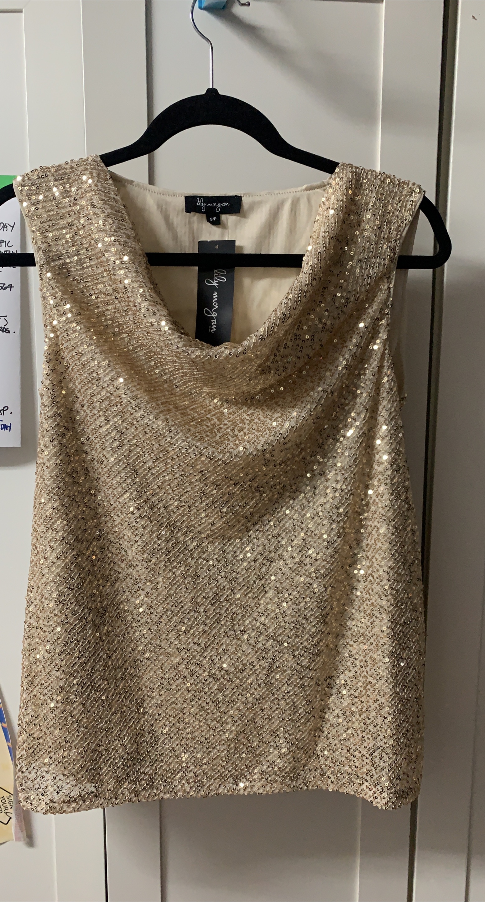 Lily Morgan Sequin Top - Size S/P thumbnail