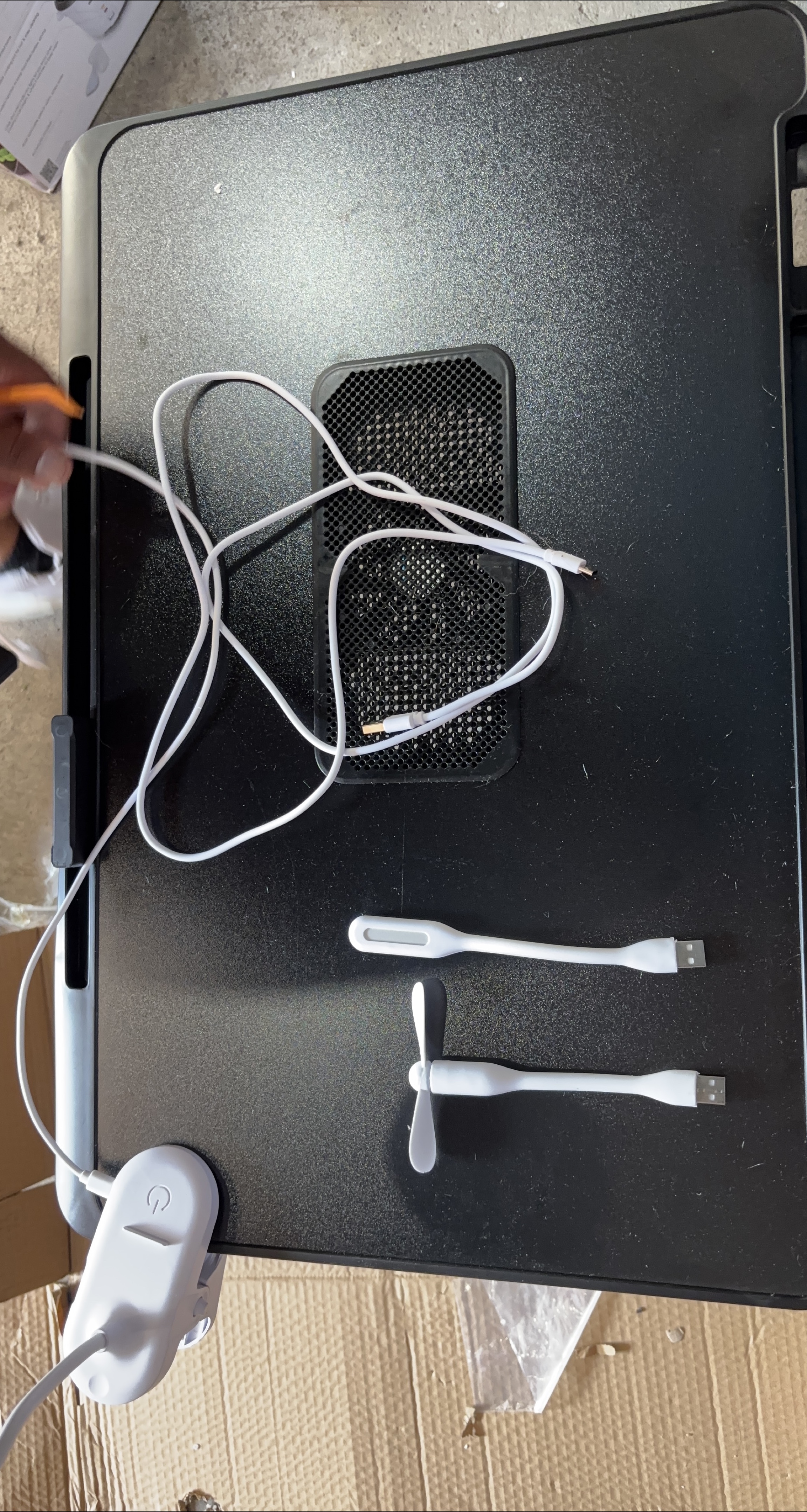 Laptop Desk with Cooling Fan & USB Light thumbnail