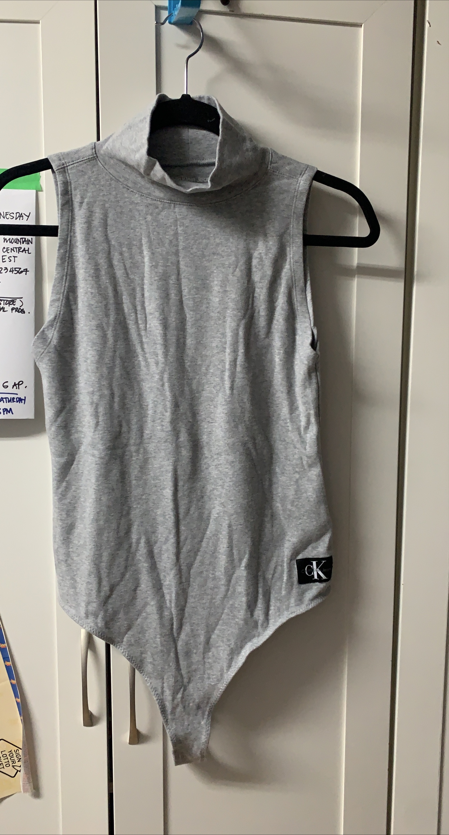 Calvin Klein Grey Bodysuit thumbnail