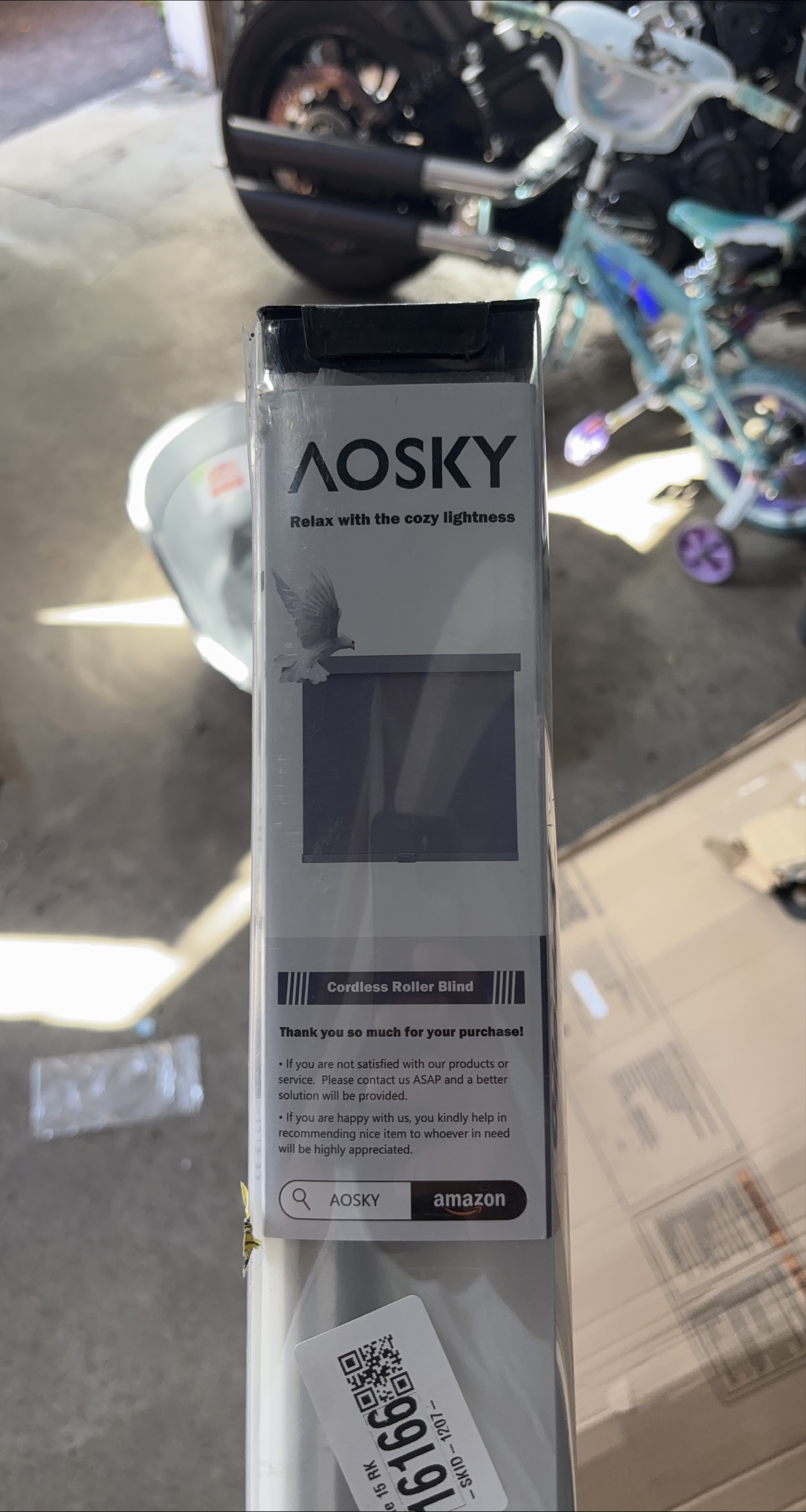 AOSKY Cordless Roller Blind - New in Box! thumbnail