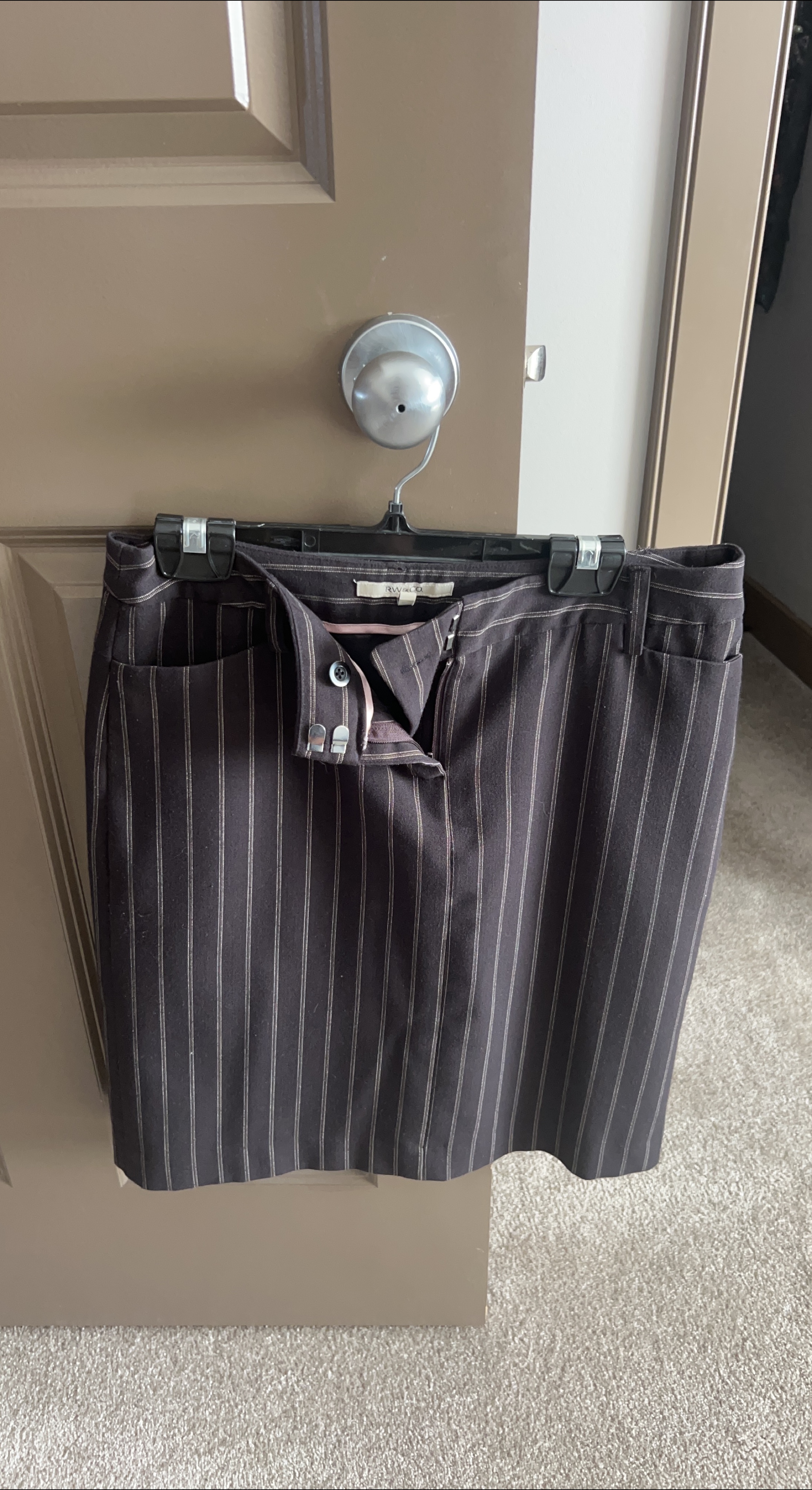 RW&CO Pinstripe Skirt Size 4