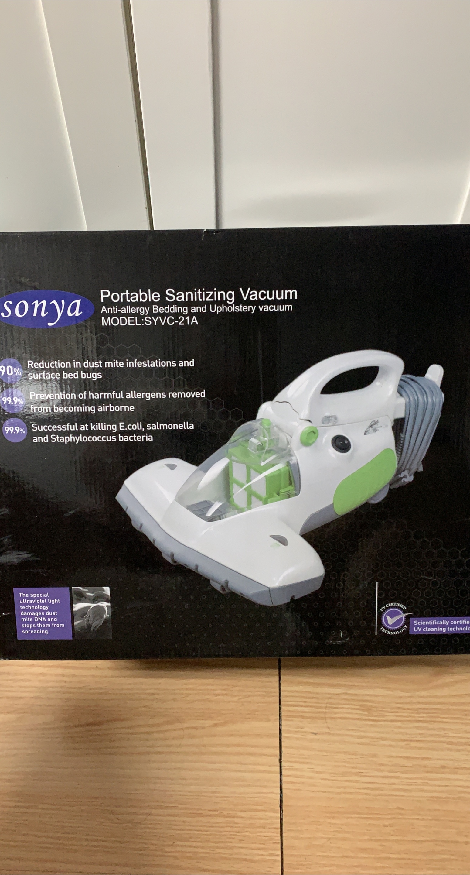 Sonya Portable Sanitizing Vacuum SYVC-21A thumbnail