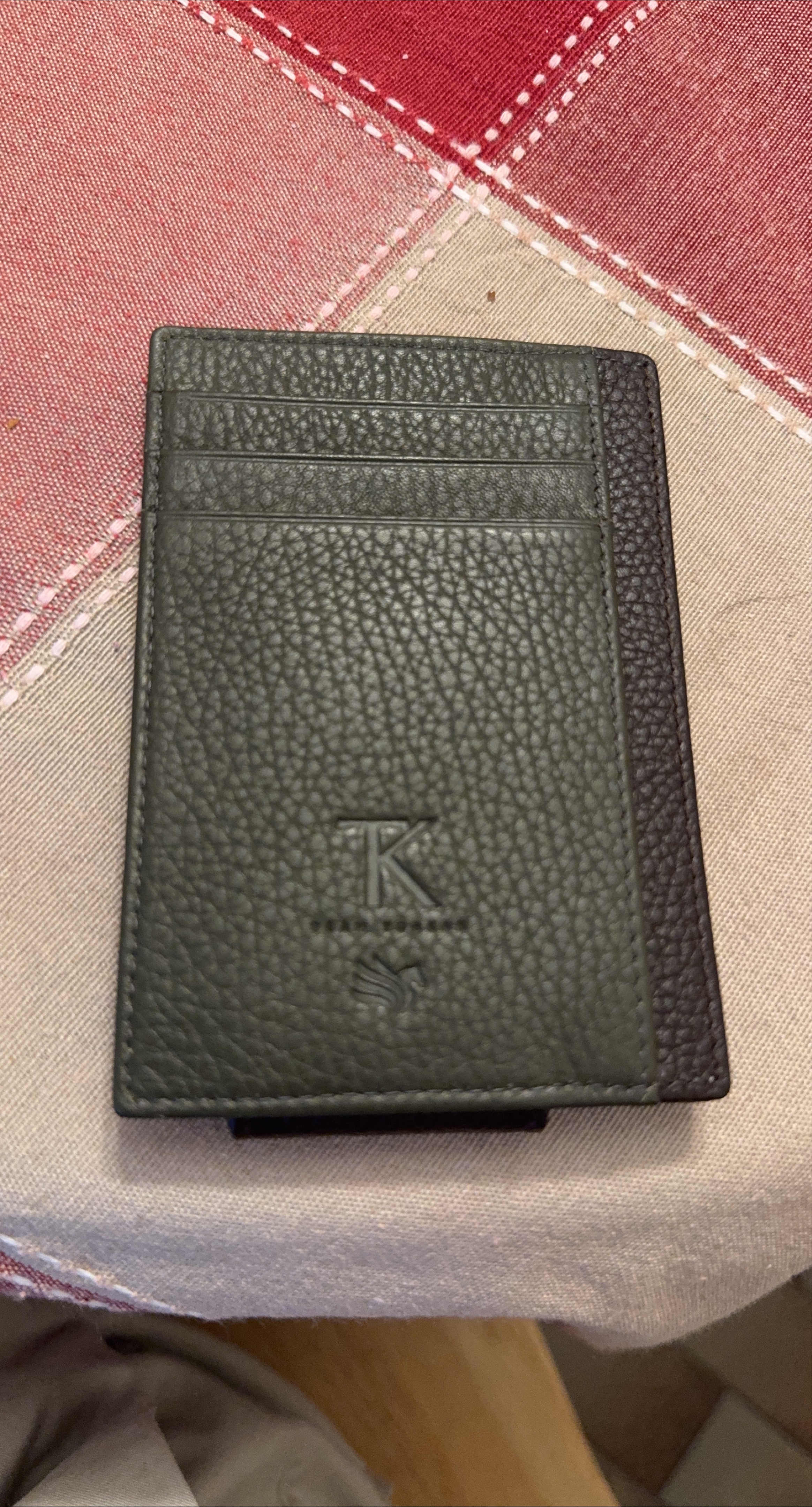 Ted Baker Green Leather Cardholder thumbnail