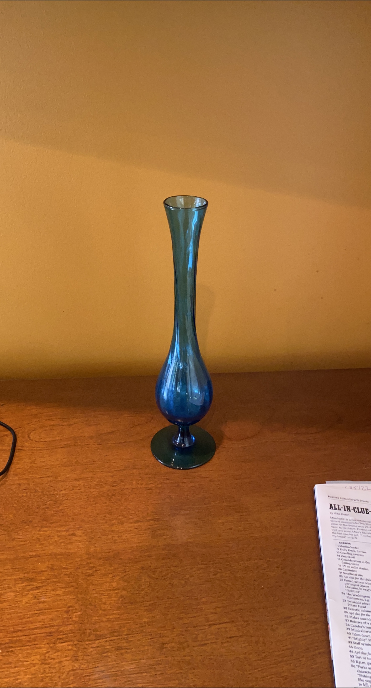 Blue Glass Bud Vase thumbnail