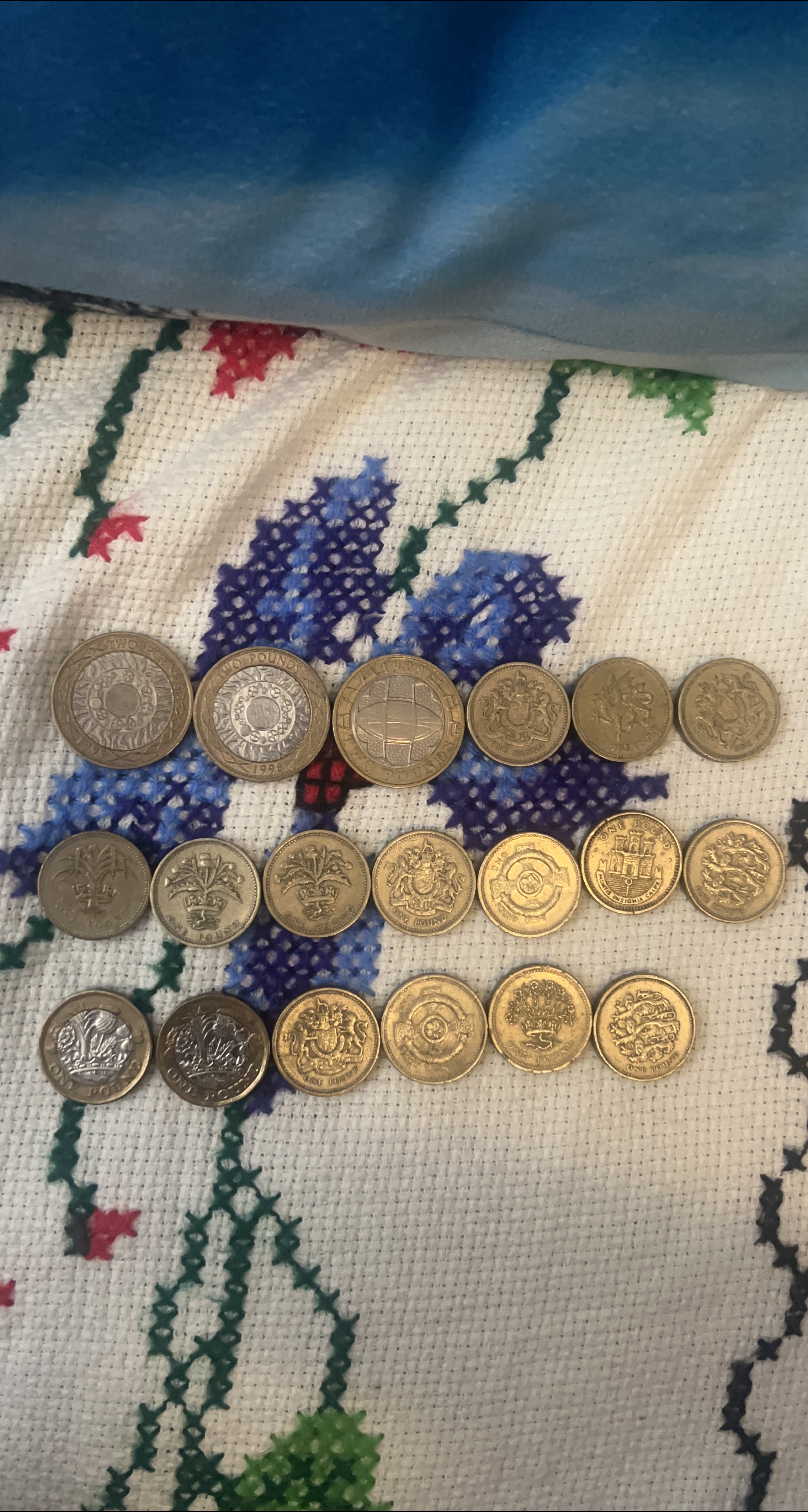 British Coins - Two Pounds & One Pound thumbnail