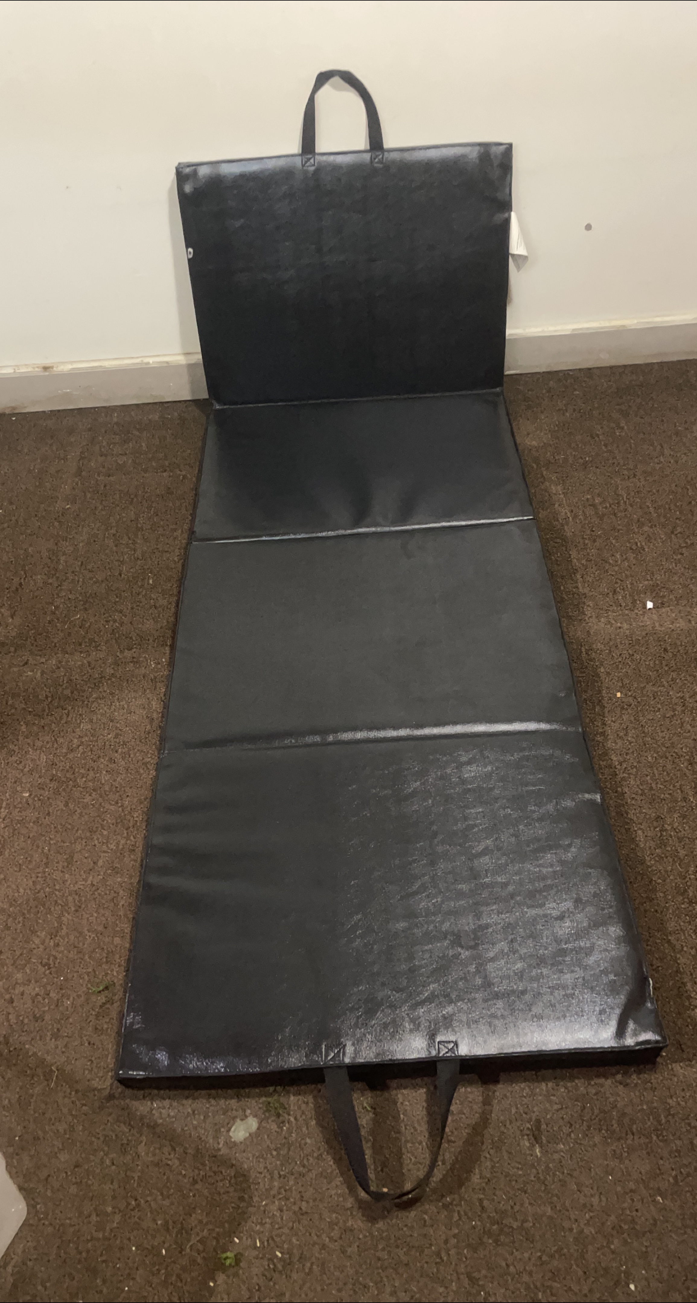 Black Folding Exercise Mat thumbnail