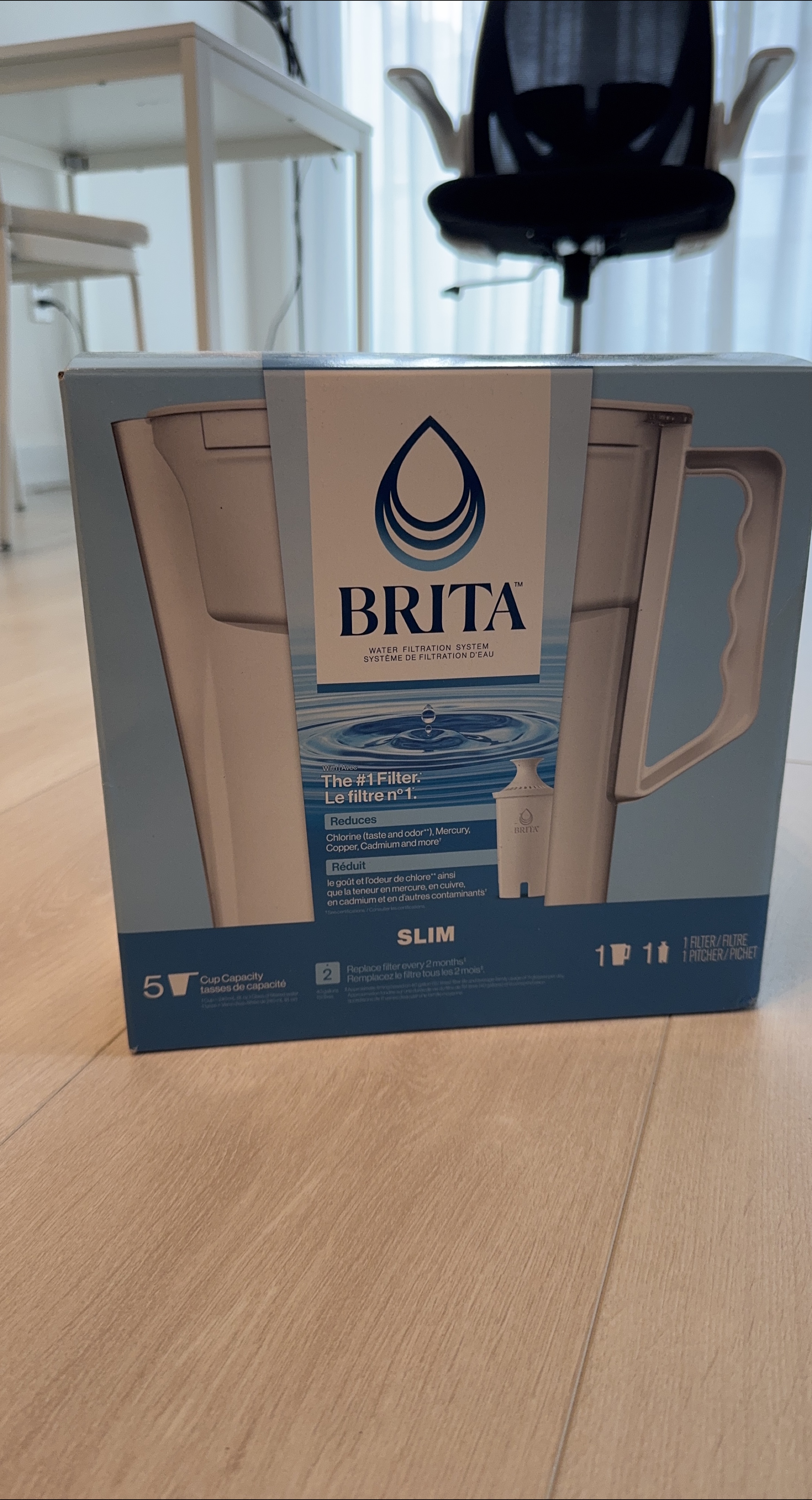 Brita Slim Water Filter Pitcher - New in Box!