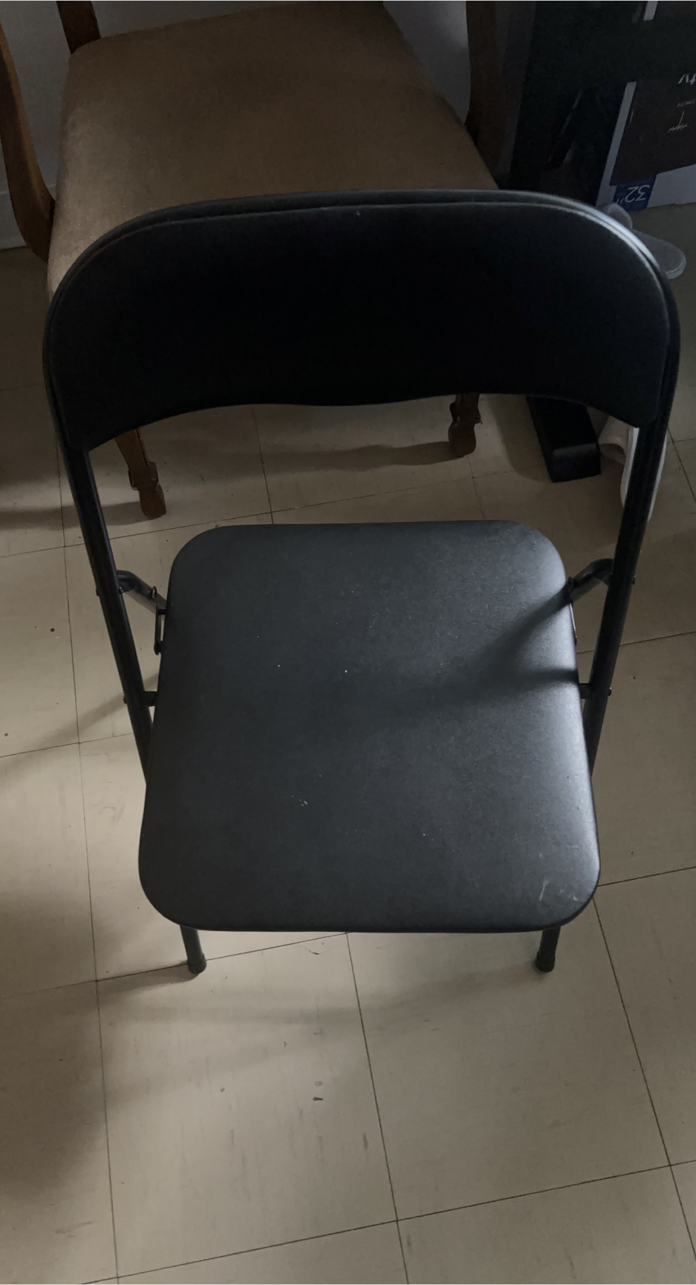 2 Black Folding  Walmart Chairs thumbnail
