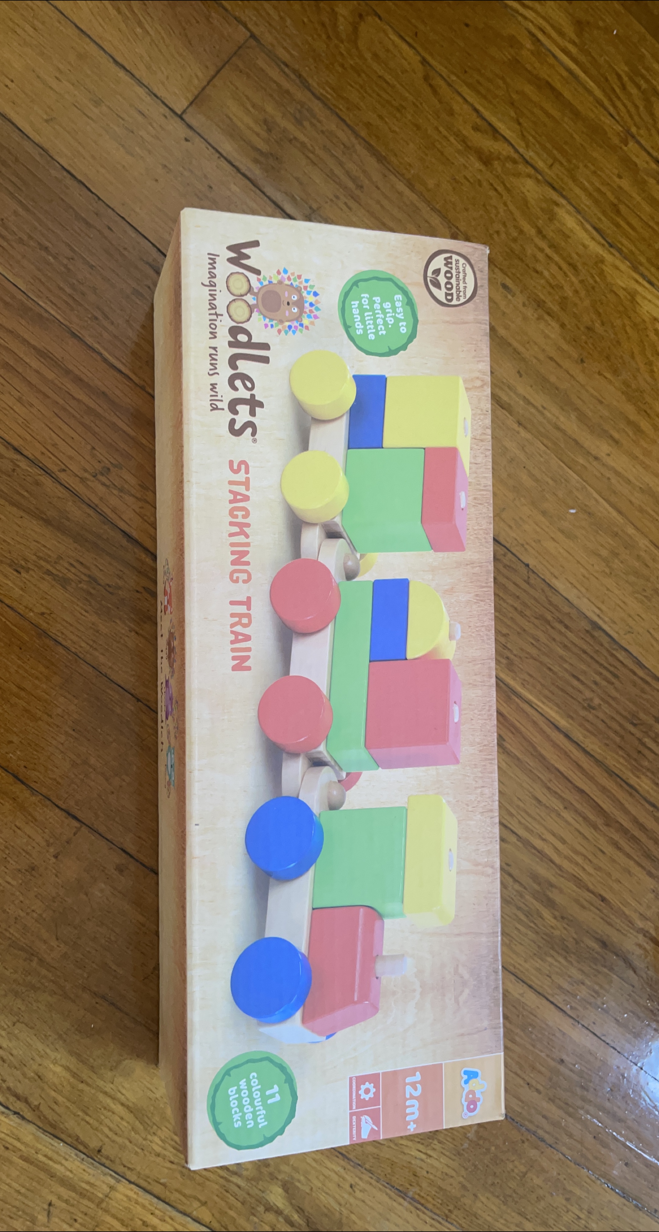 Woodlets Stacking Train Toy - 12m+ thumbnail
