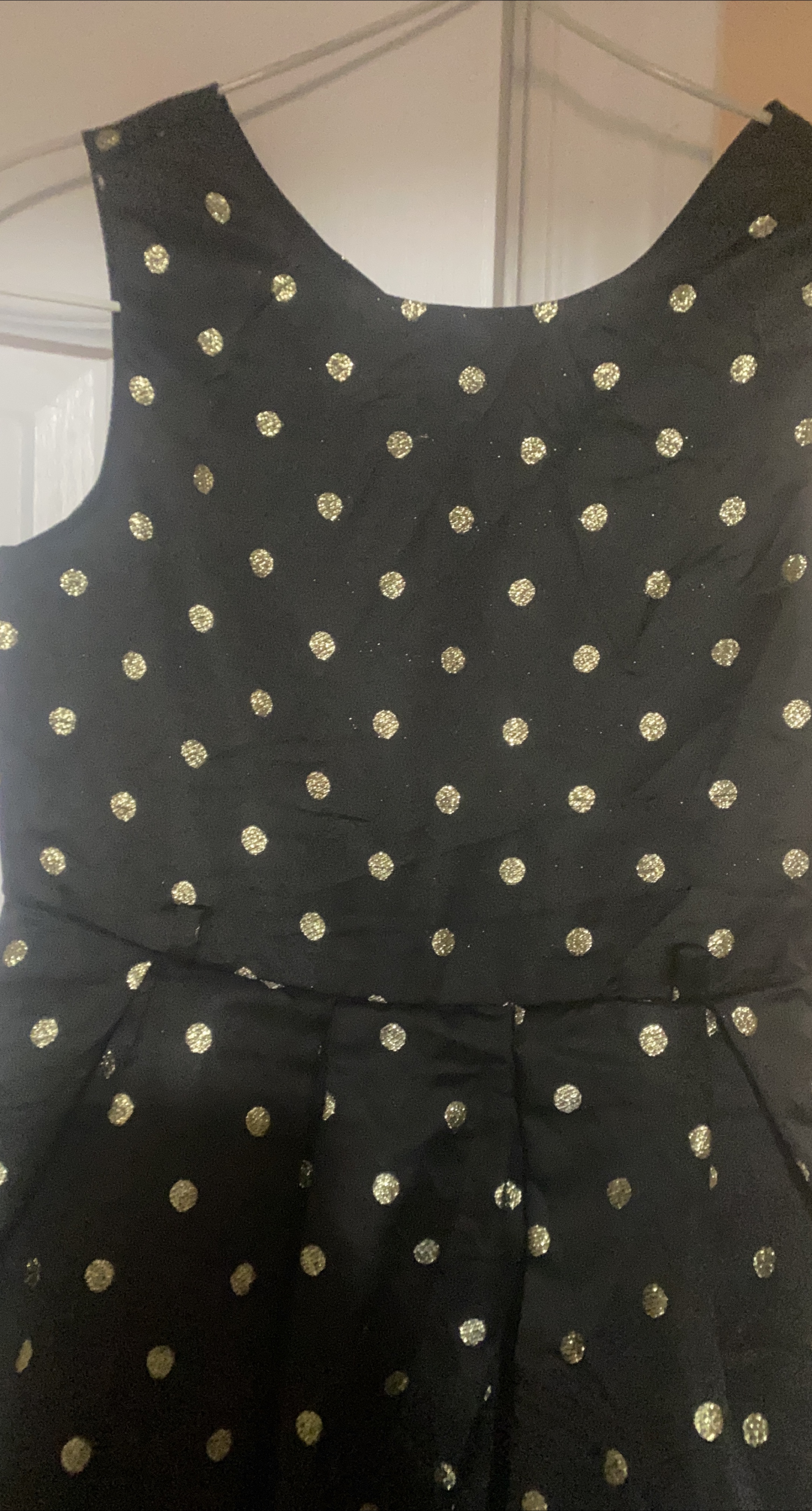 Black & Gold Polka Dot Dress thumbnail