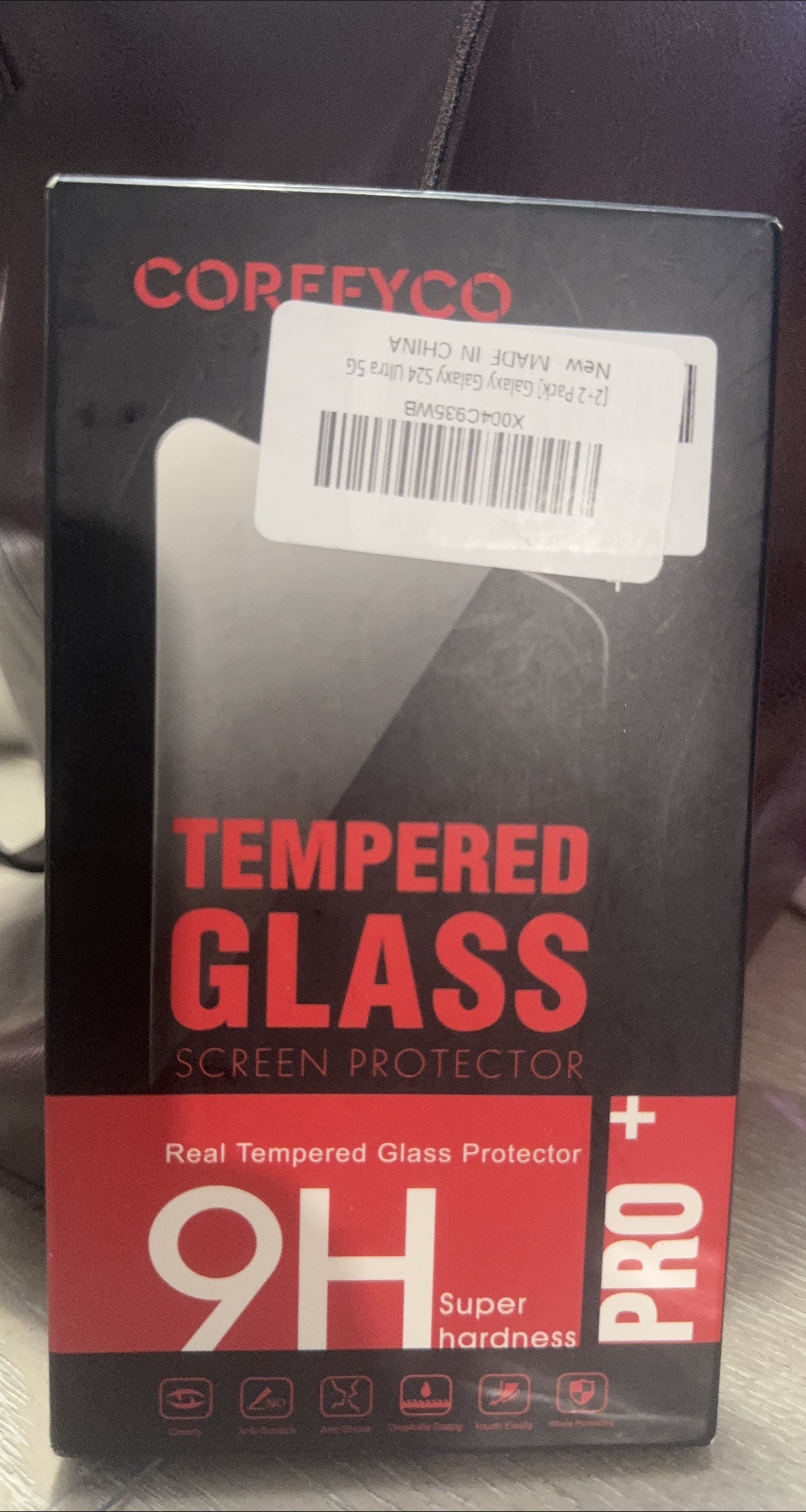 New Corefyco Galaxy S24 Ultra 5G Tempered Glass Screen Protector thumbnail