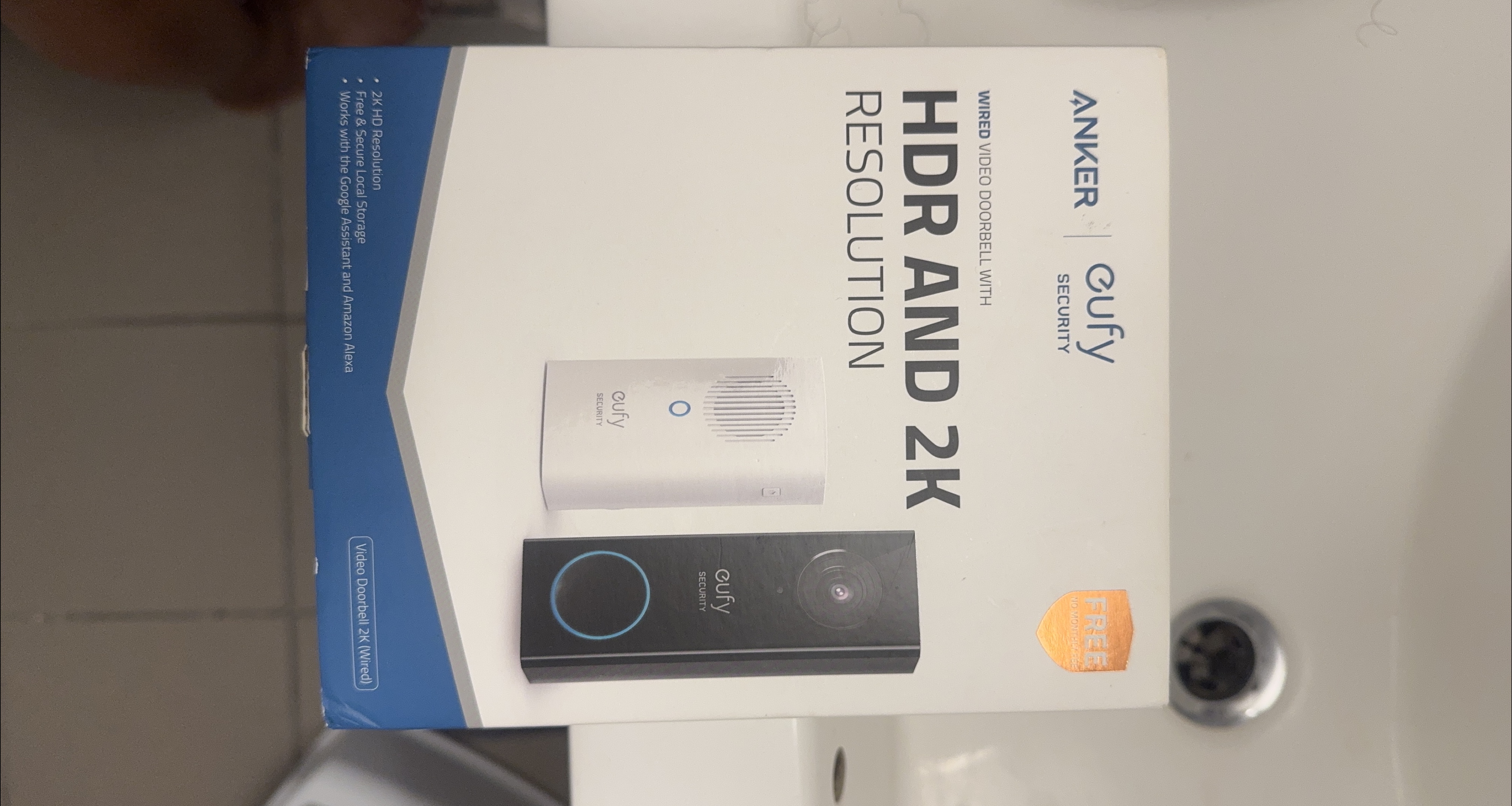 New Anker eufy Security Wired Video Doorbell 2K HDR thumbnail