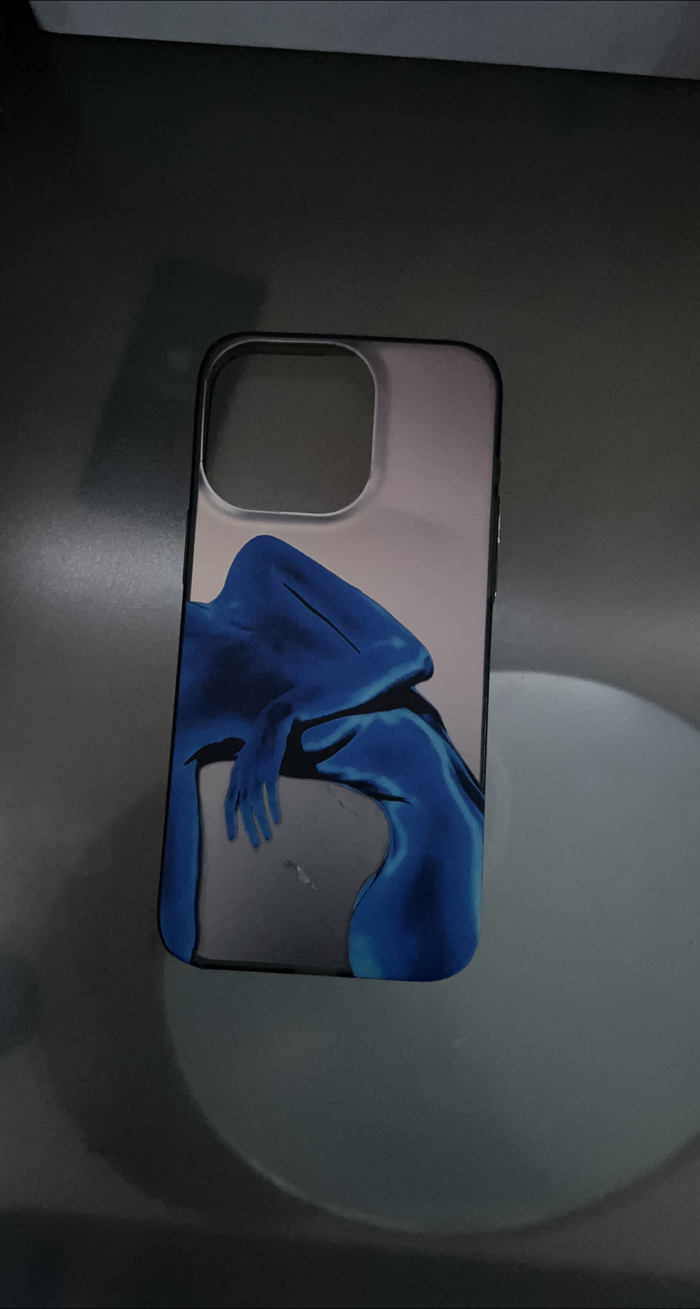 Blue Figure iPhone Case thumbnail
