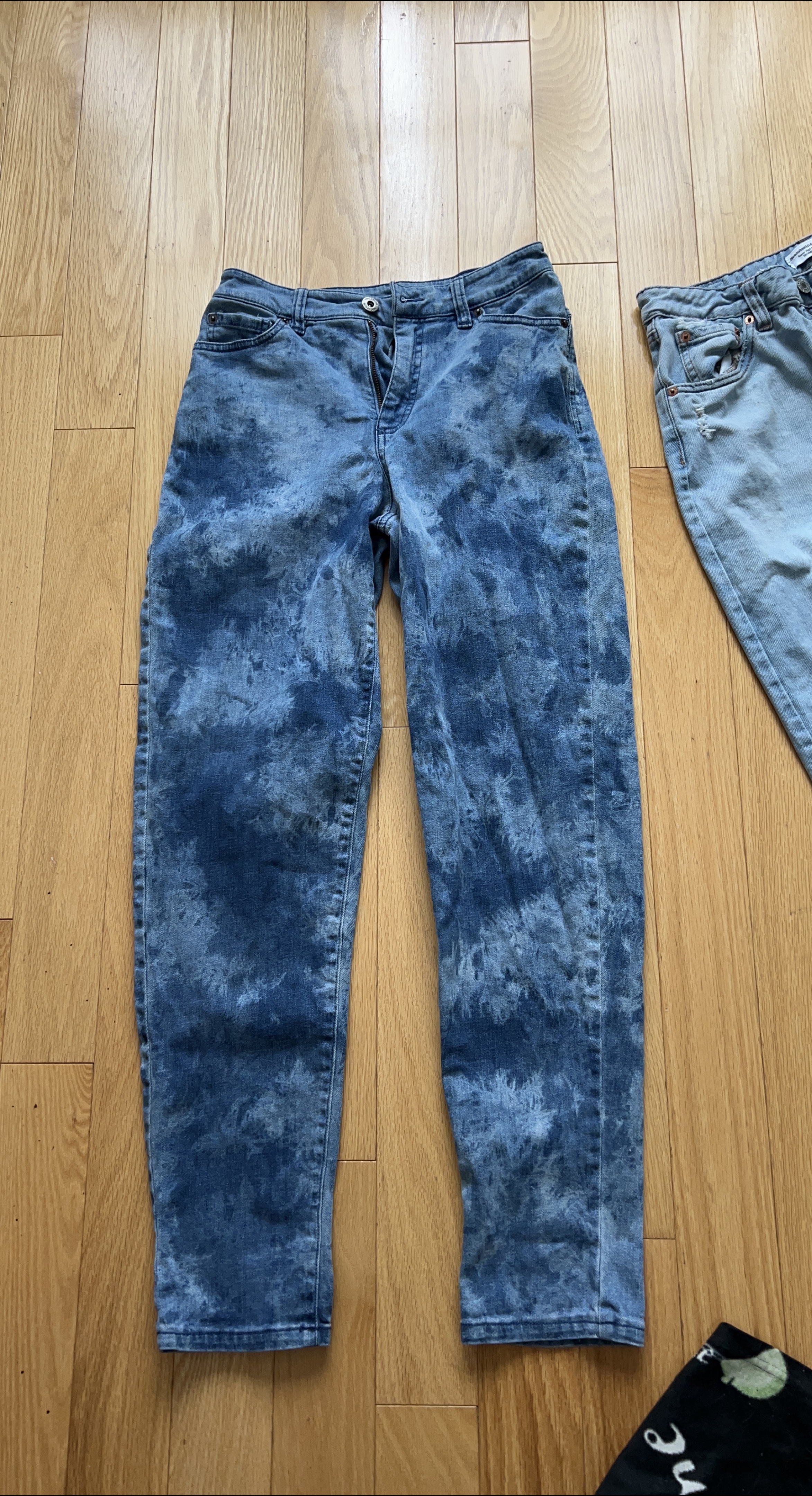 Blue Tie Dye Jeans thumbnail