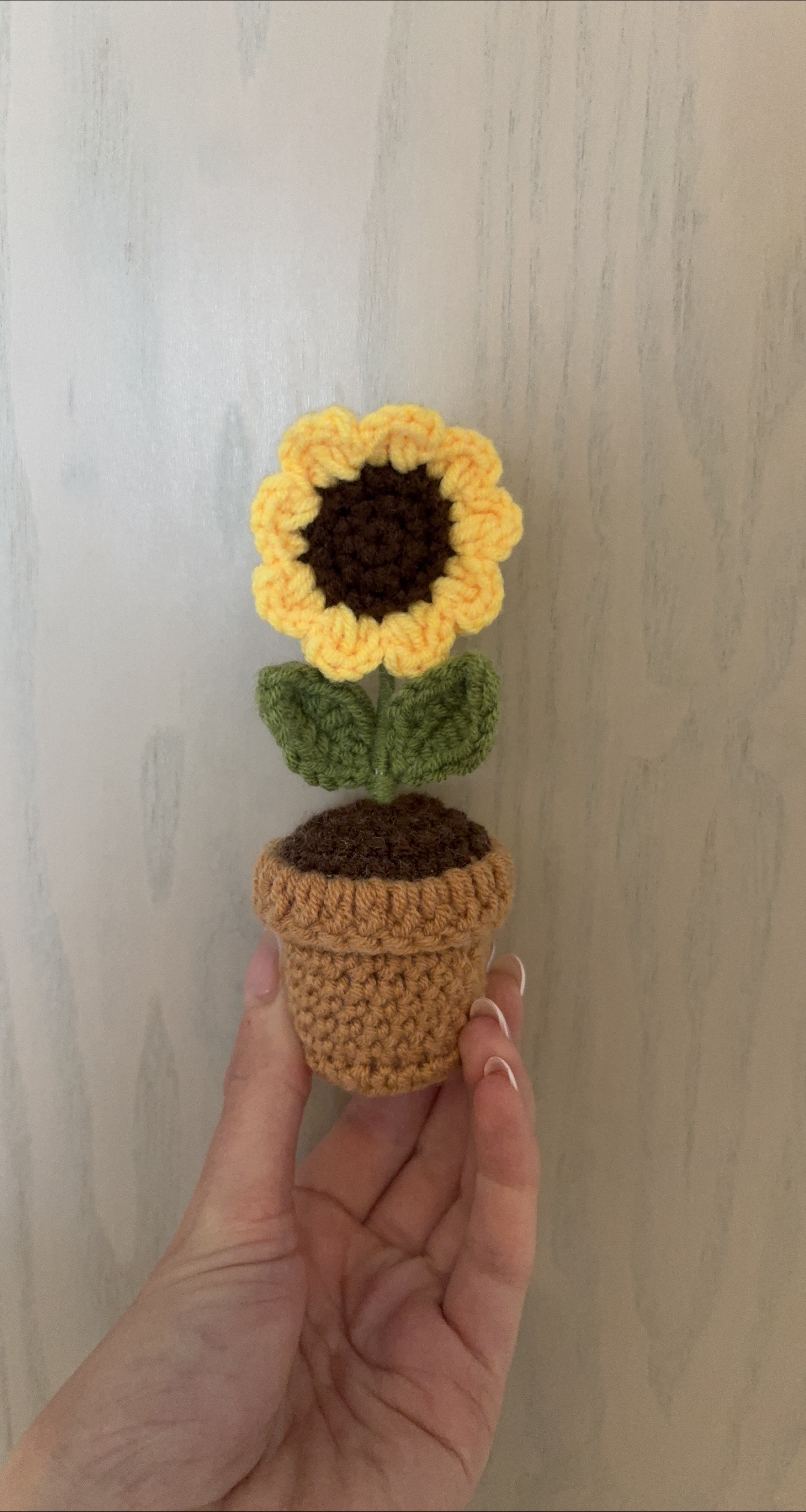 Crocheted Sunflower in Pot thumbnail