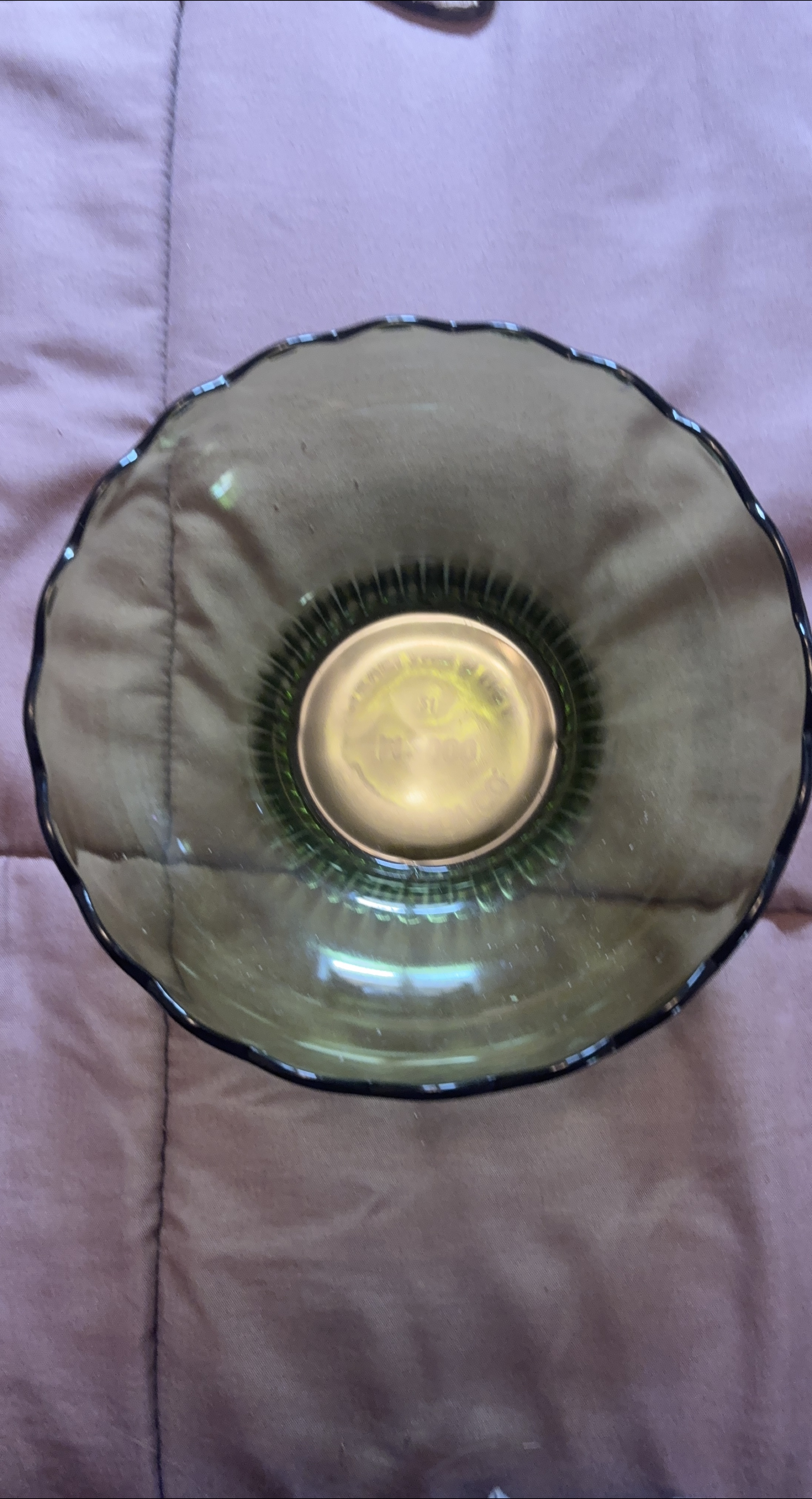 E.O. Brody CO. Green Glass Bowl thumbnail