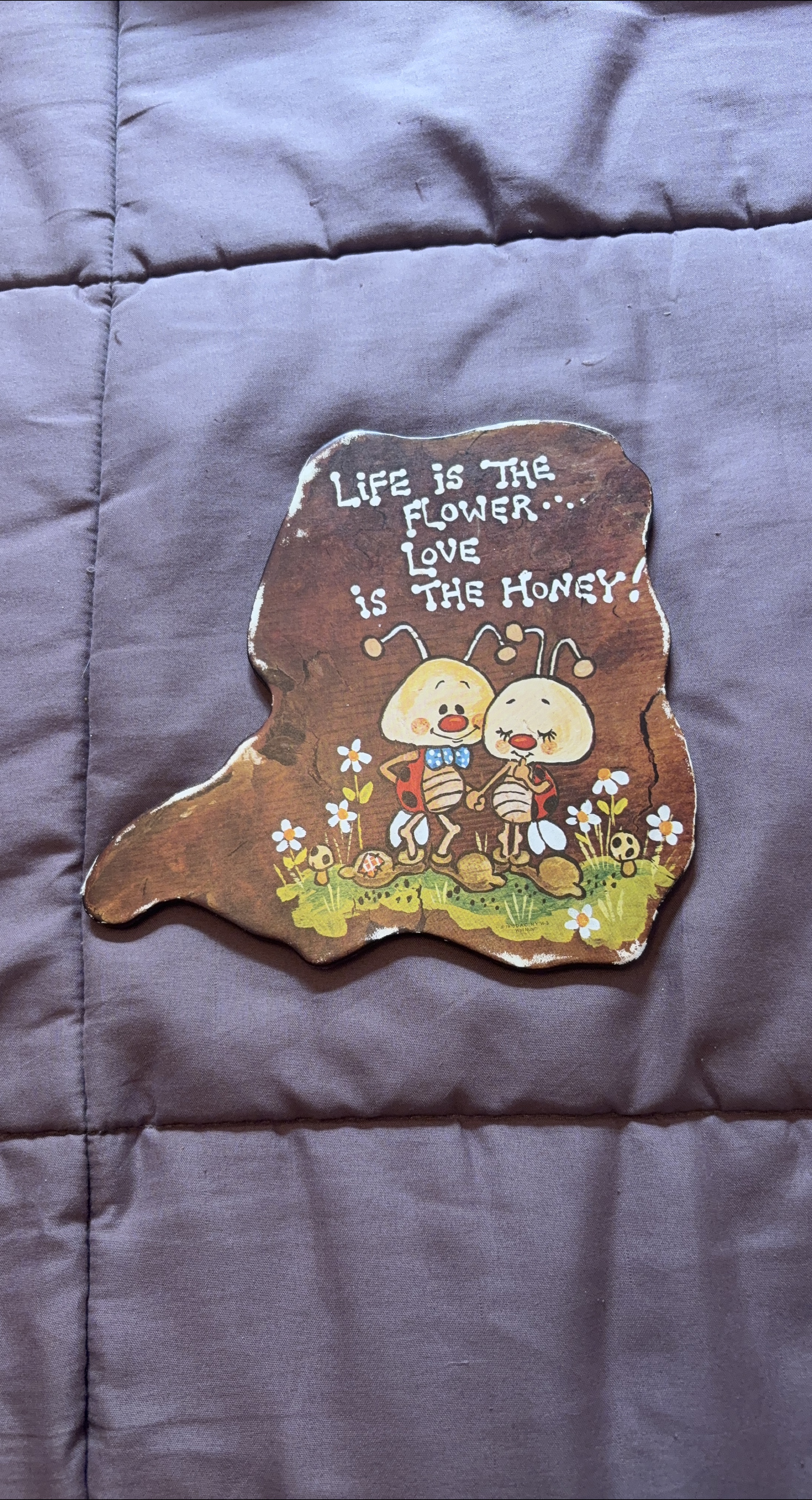 Handmade Wood Sign - Life is the Flower thumbnail