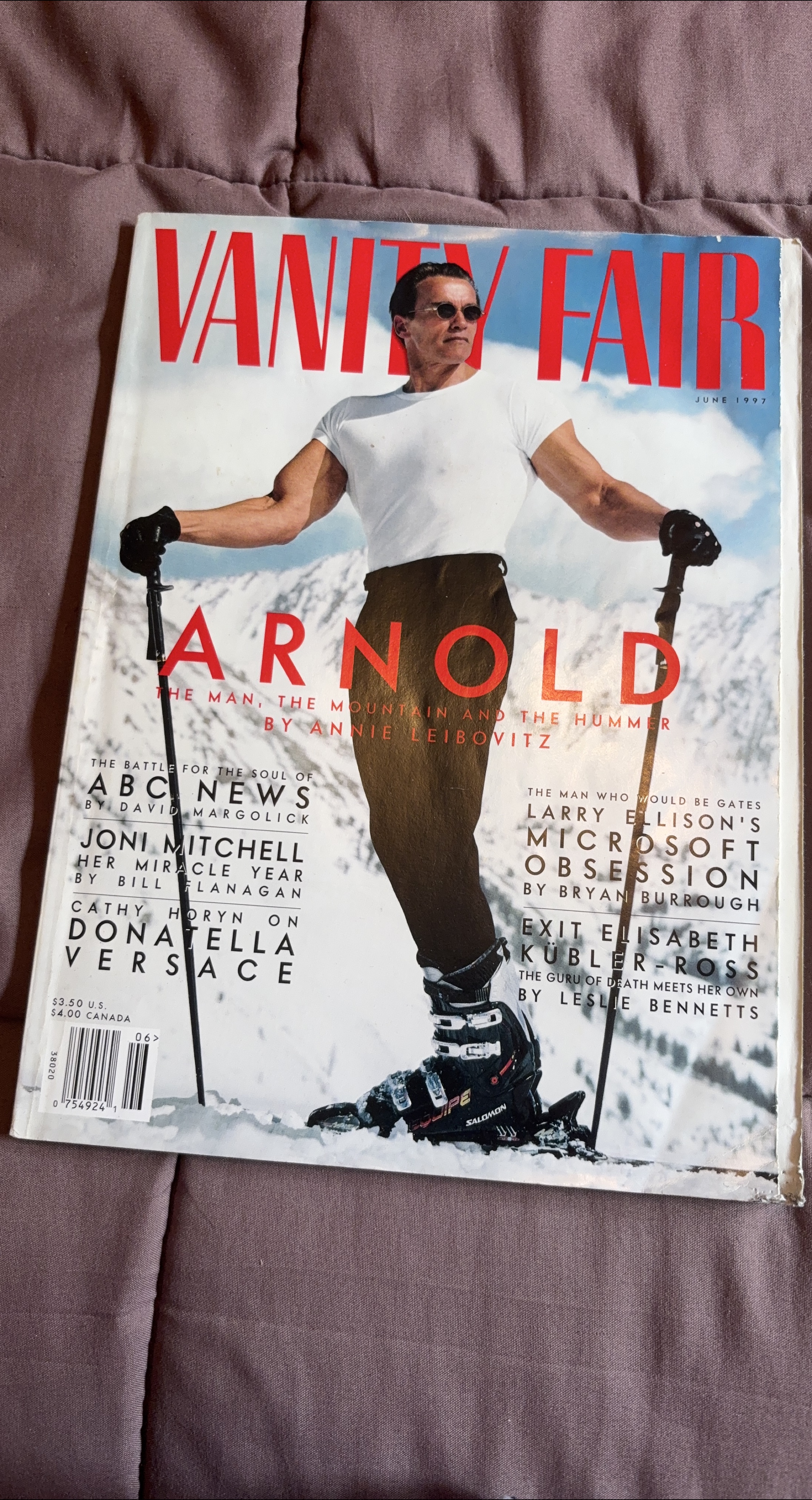 Vanity Fair June 1997 - Arnold Schwarzenegger Cover thumbnail
