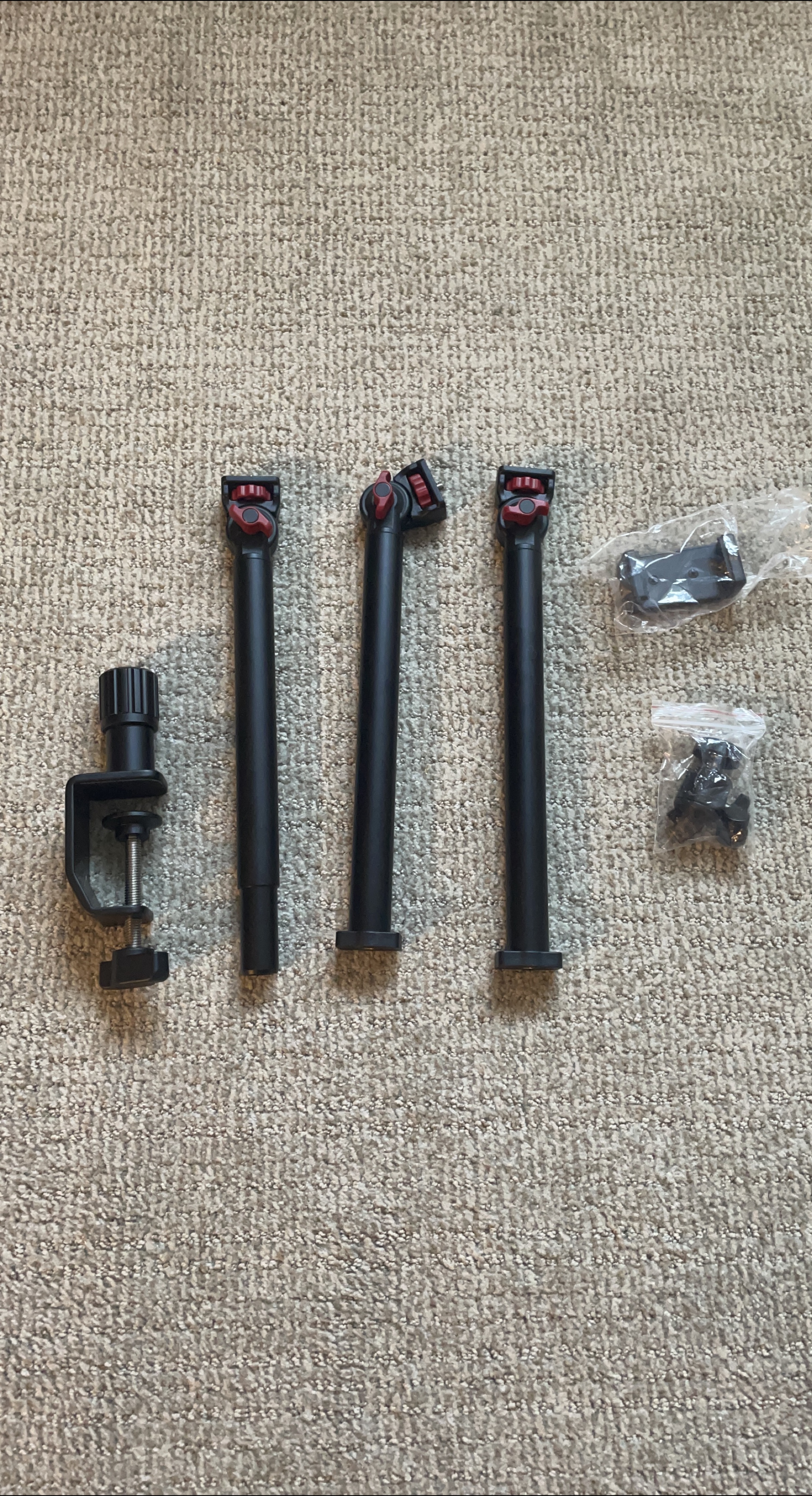 Adjustable 3-Section Camera Desk Mount with Clamp thumbnail