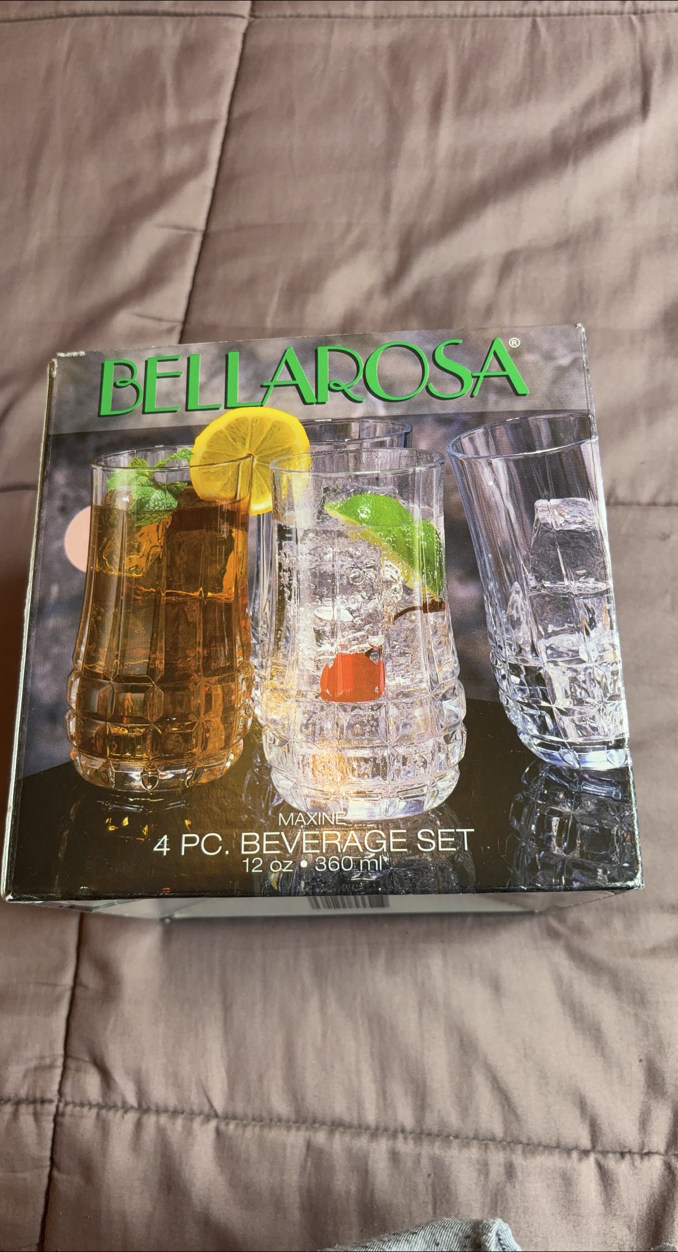 Bellarosa Maxine 4-Piece Beverage Set - 12oz thumbnail