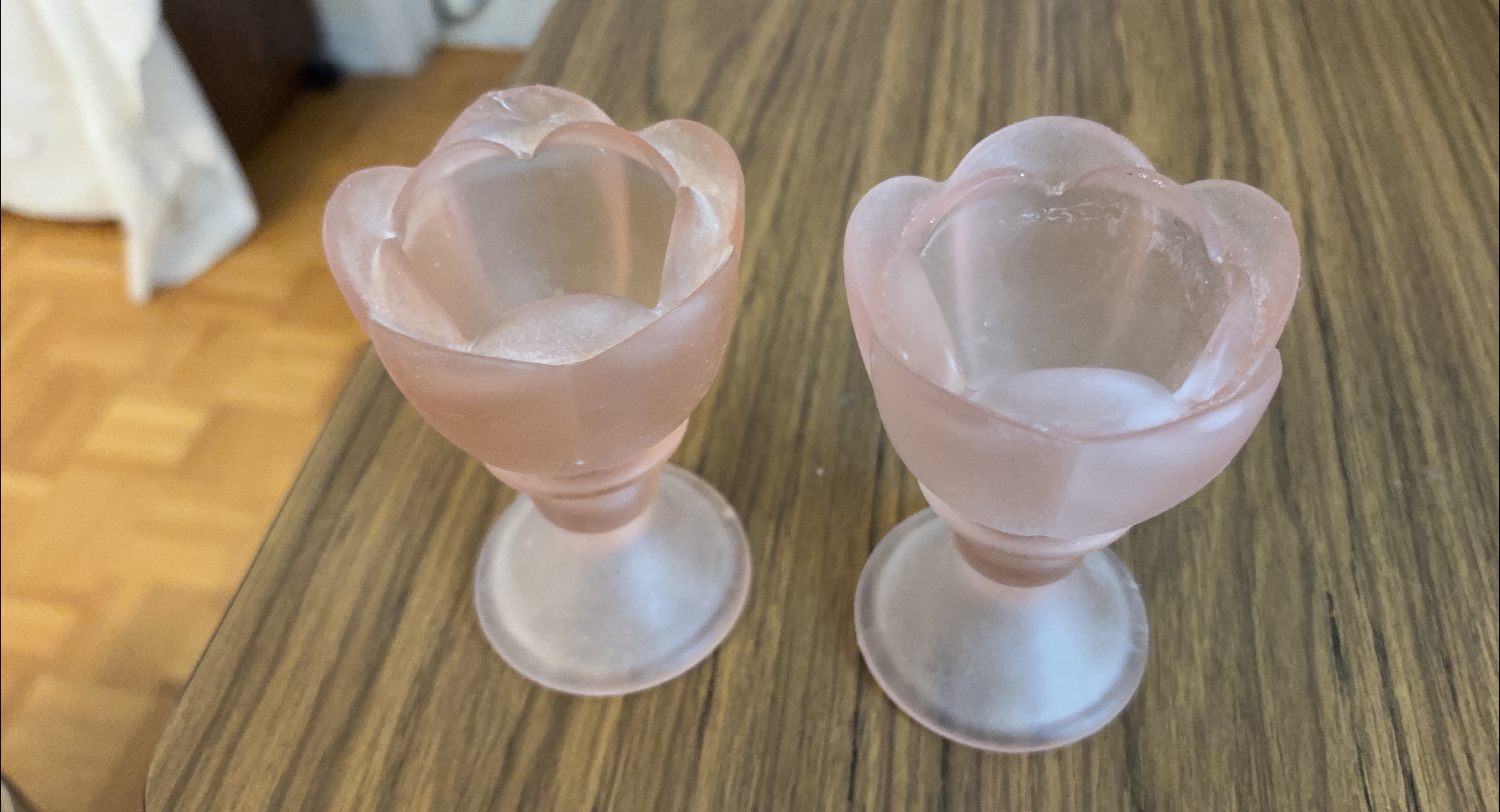 Pink Tulip Shaped Dessert Glasses - Set of 2 thumbnail