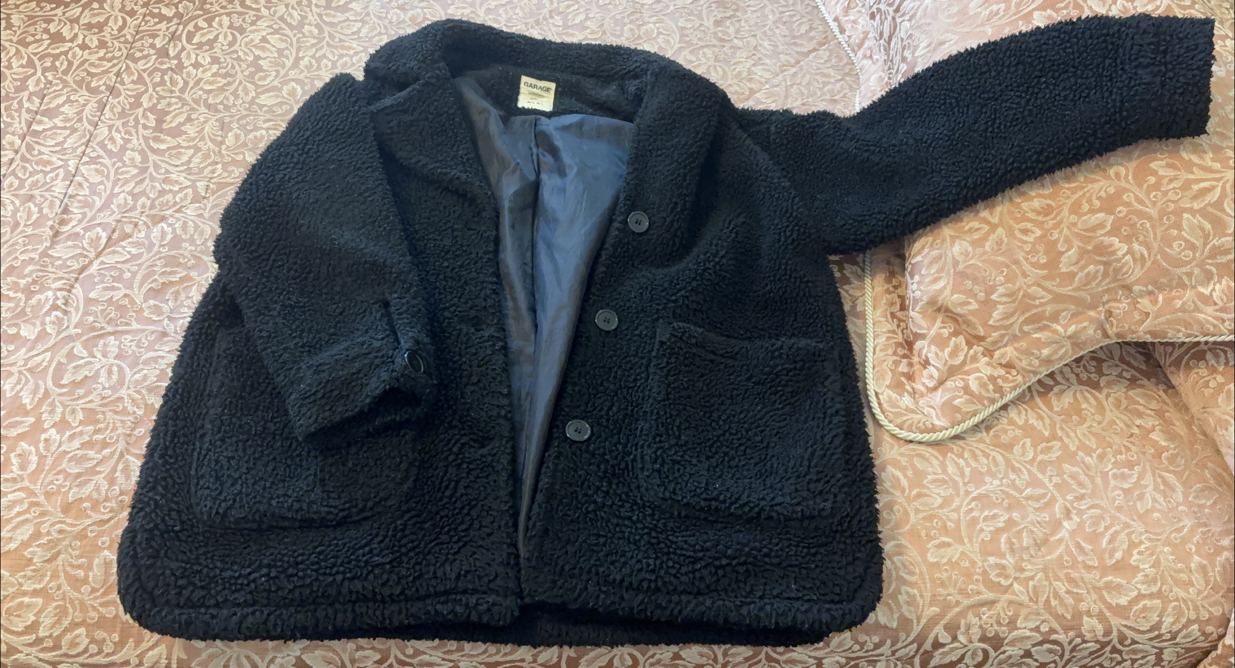 Garage Black Teddy Coat thumbnail